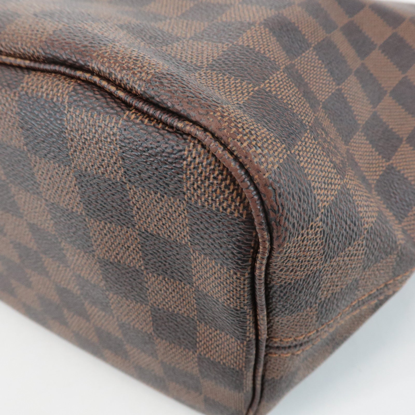 Louis Vuitton Damier Neverfull MM Tote Bag Damier Ebene N51105 Used