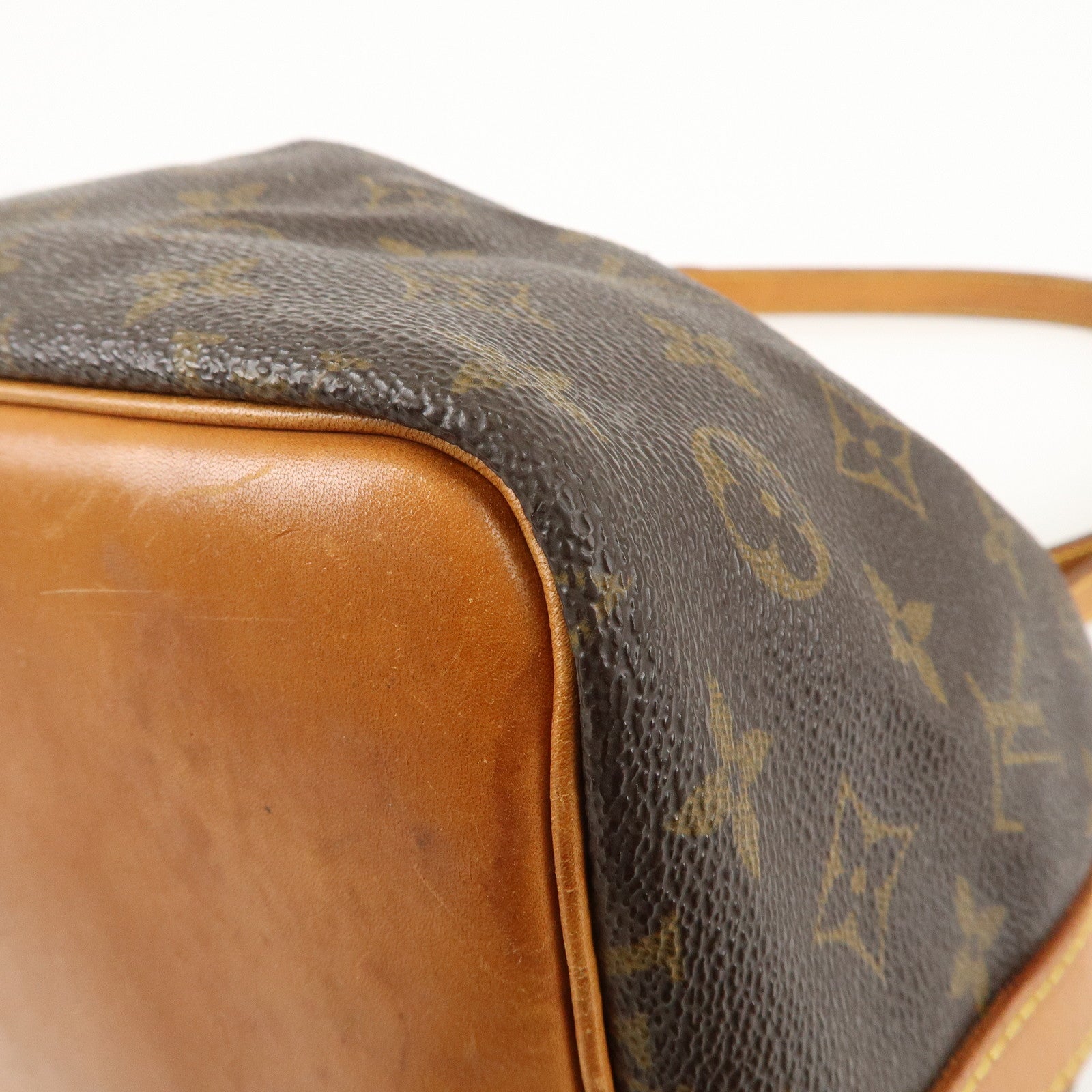 Louis Vuitton Monogram Petit Noe Shoulder Bag Brown M42226