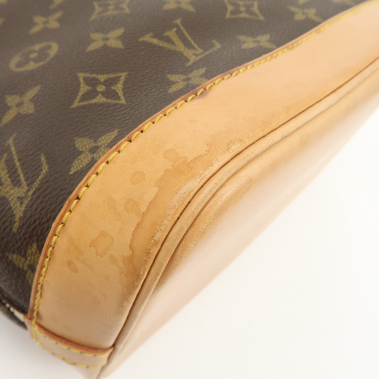 Louis Vuitton Monogram Alma Hand Bag Brown M51130