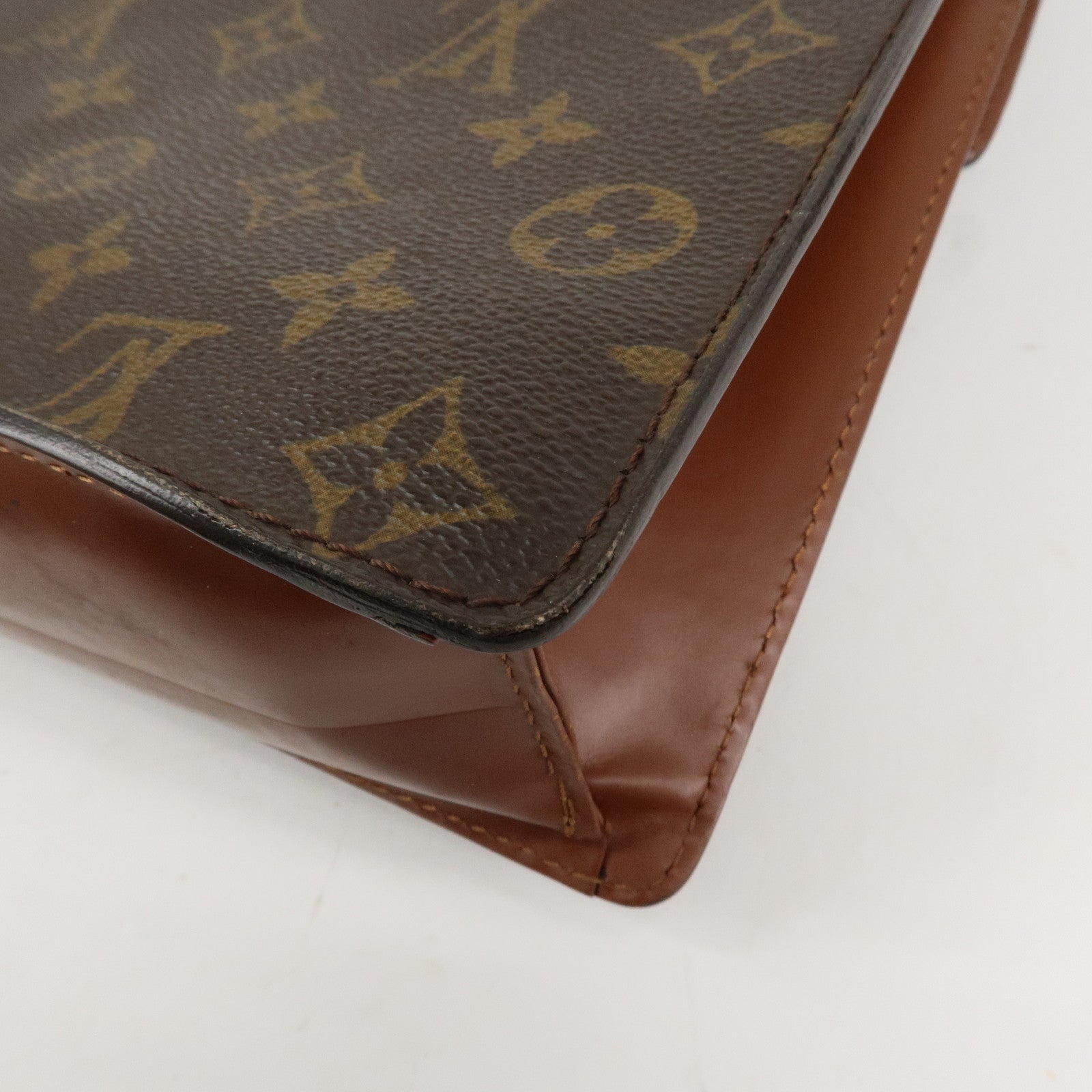 Louis Vuitton Monogram Monceau 28 Hand Bag Brief Case M51185 Used