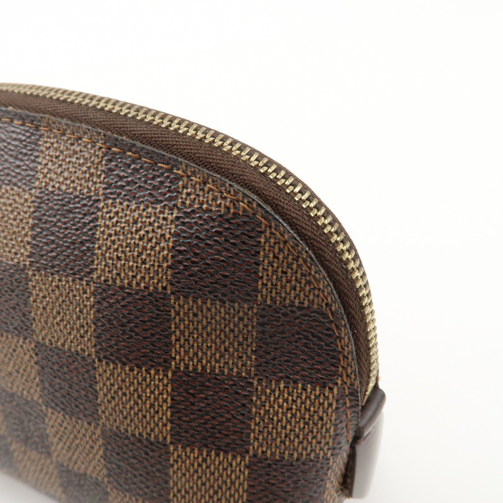 Louis Vuitton Damier Ebene Pochette Cosmetic Pouch N47516 Used