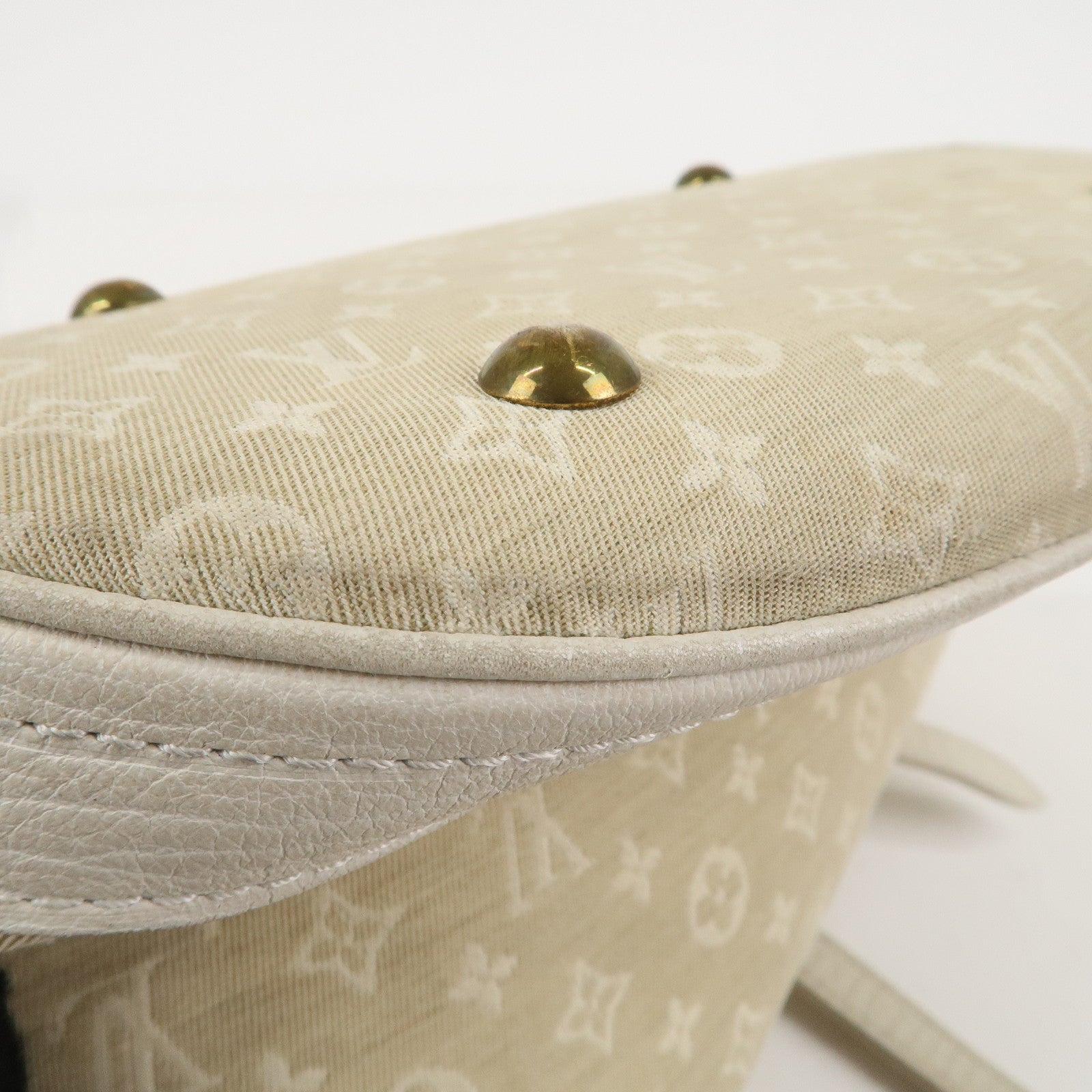 Louis Vuitton Monogram Mini Lin Bucket PM Hand Bag M95316