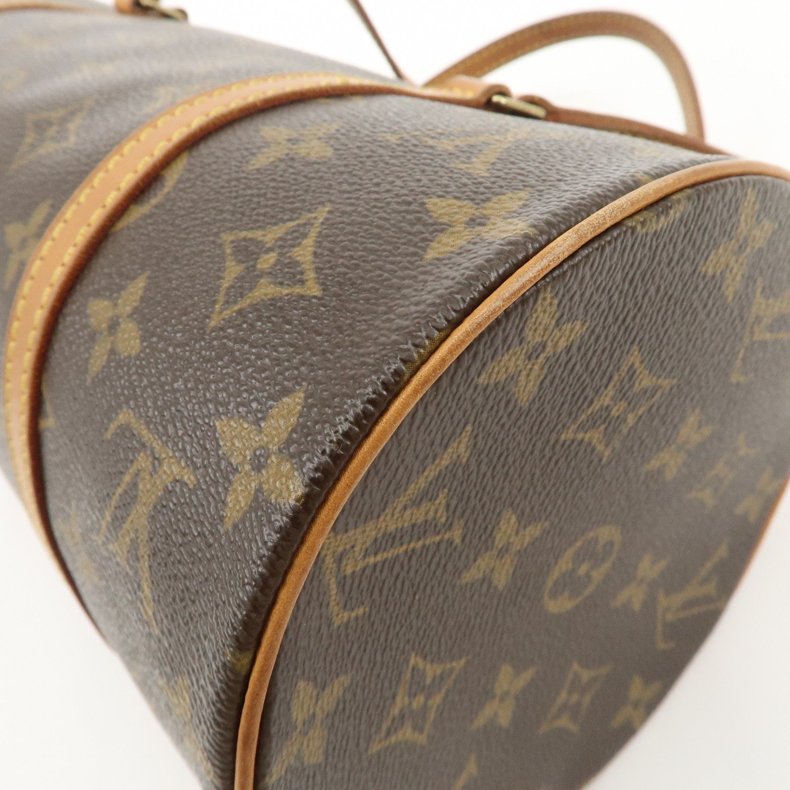 Louis Vuitton Monogram Papillon 30 Hand Bag Ney Style Brown M51385 Used