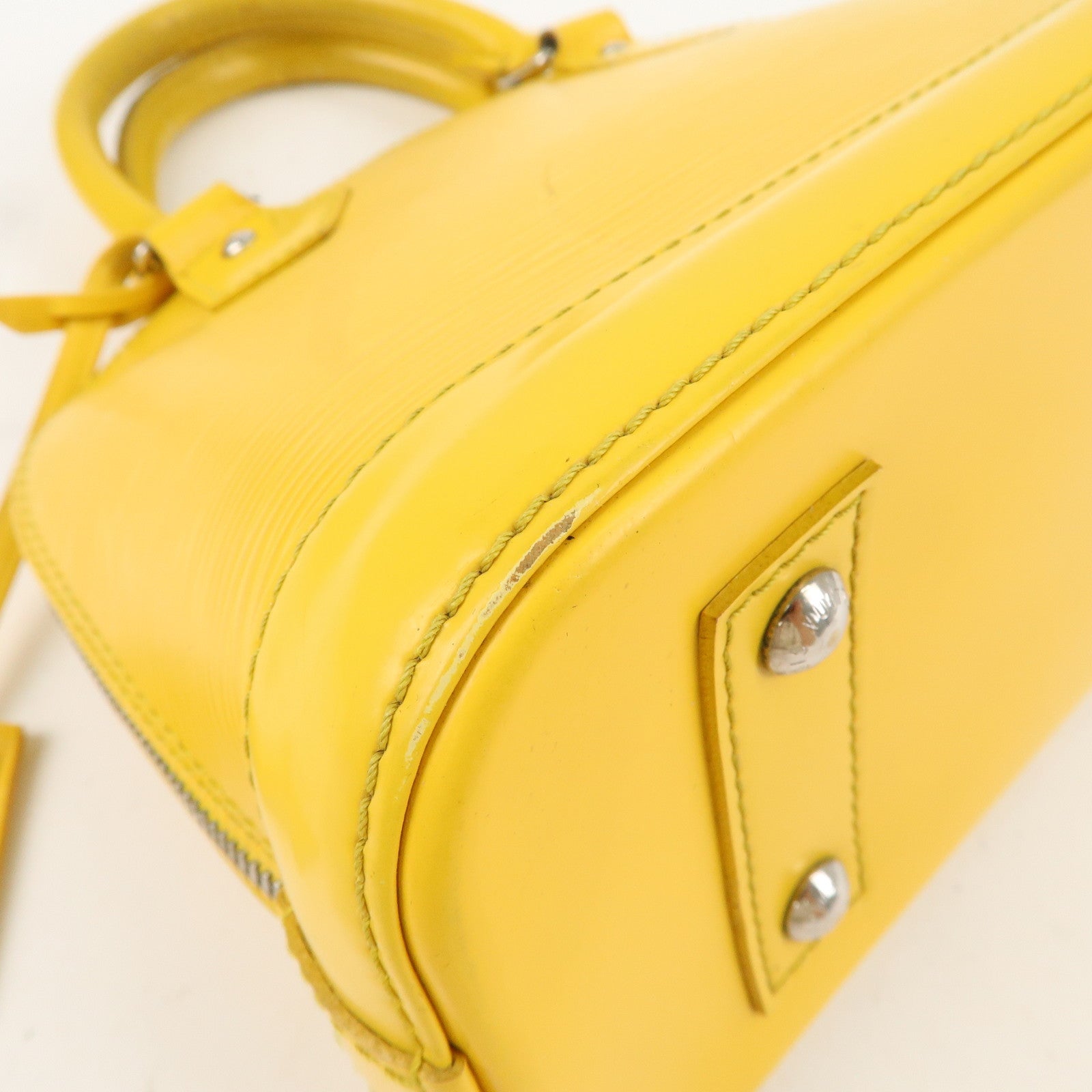 Louis Vuitton Epi Alma BB Hand Bag Citron M40866