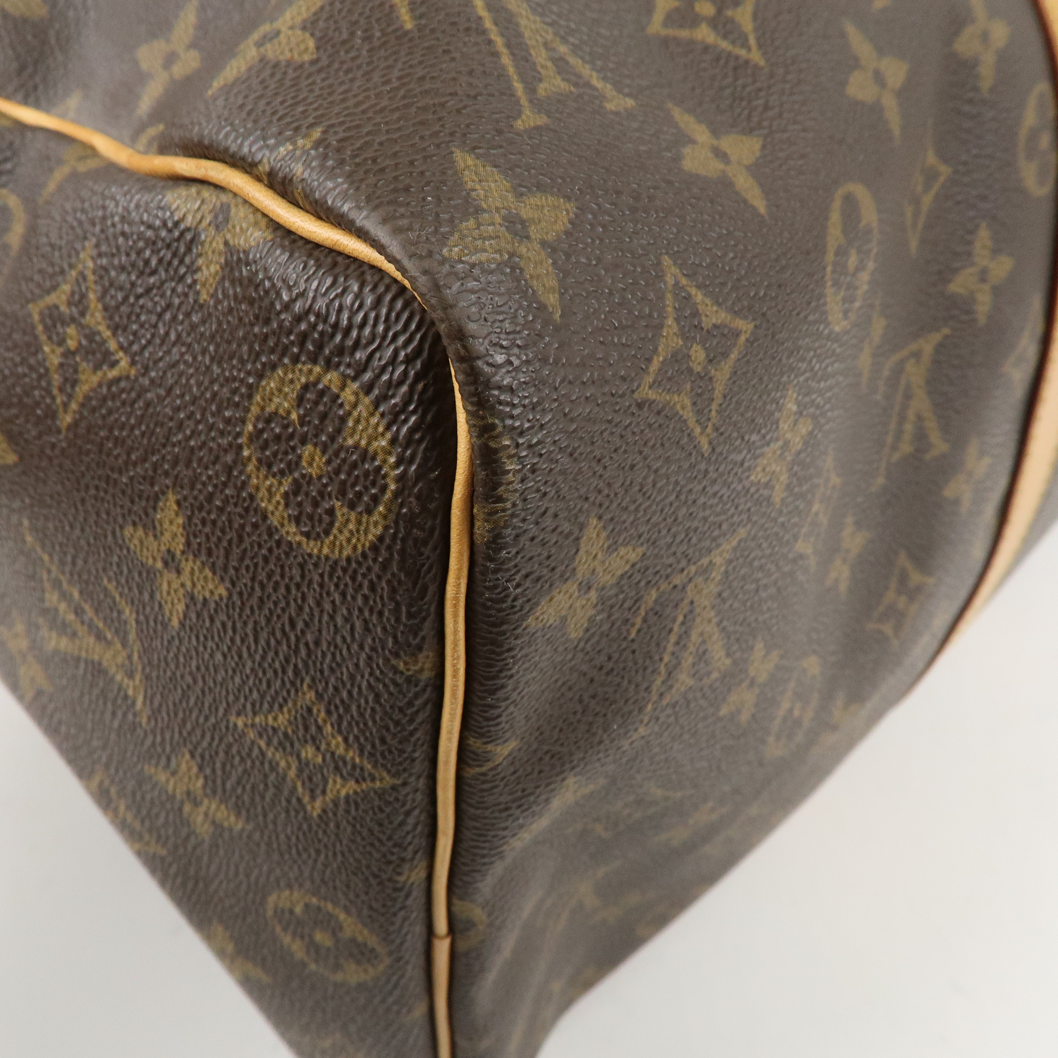 Louis Vuitton Monogram Keep All 45 Boston Bag Brown M41428