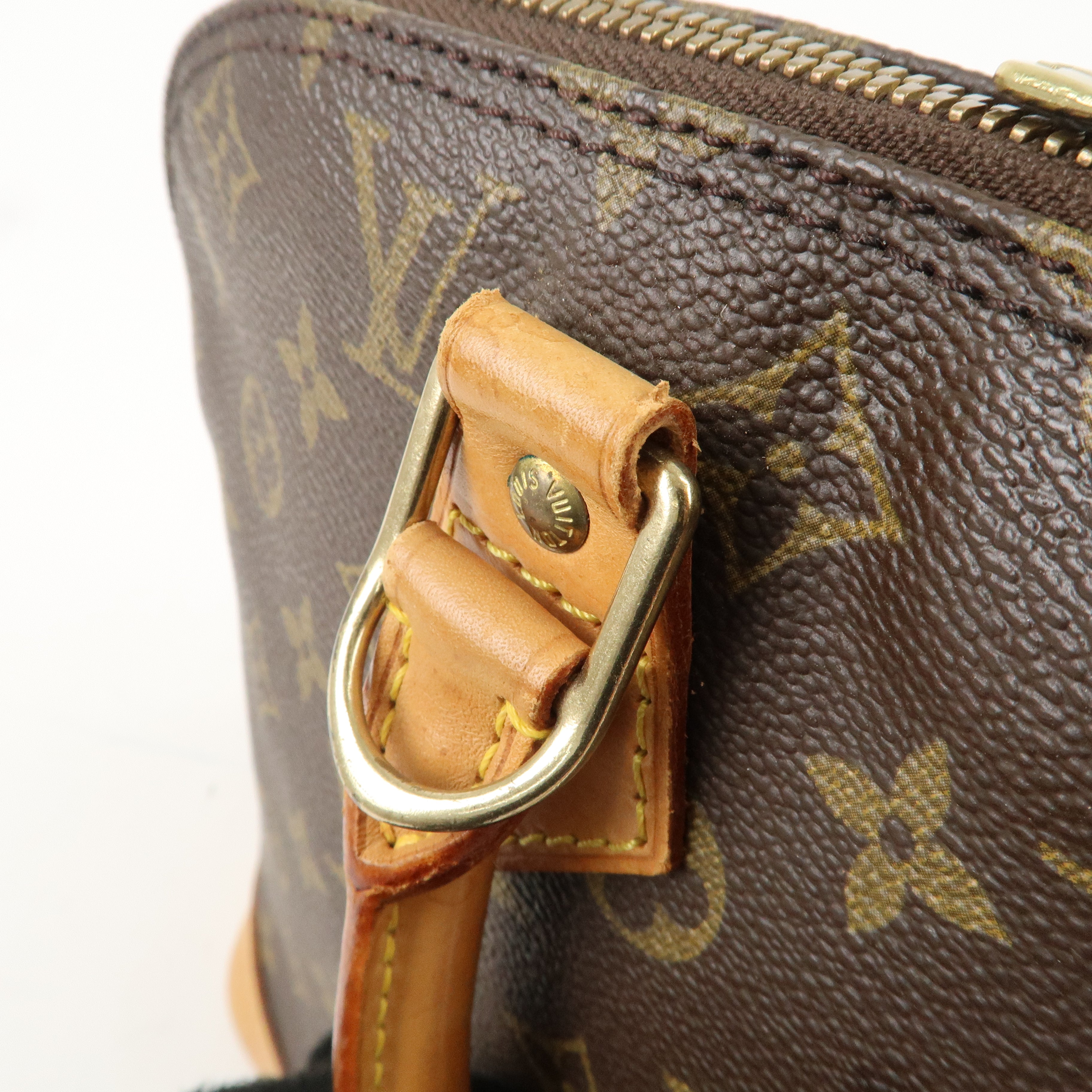 Louis Vuitton Monogram Alma Hand Bag Brown M51130