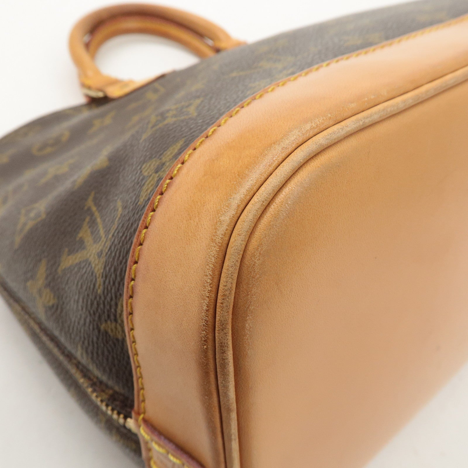 Louis Vuitton Monogram Alma Hand Bag Brown M51130