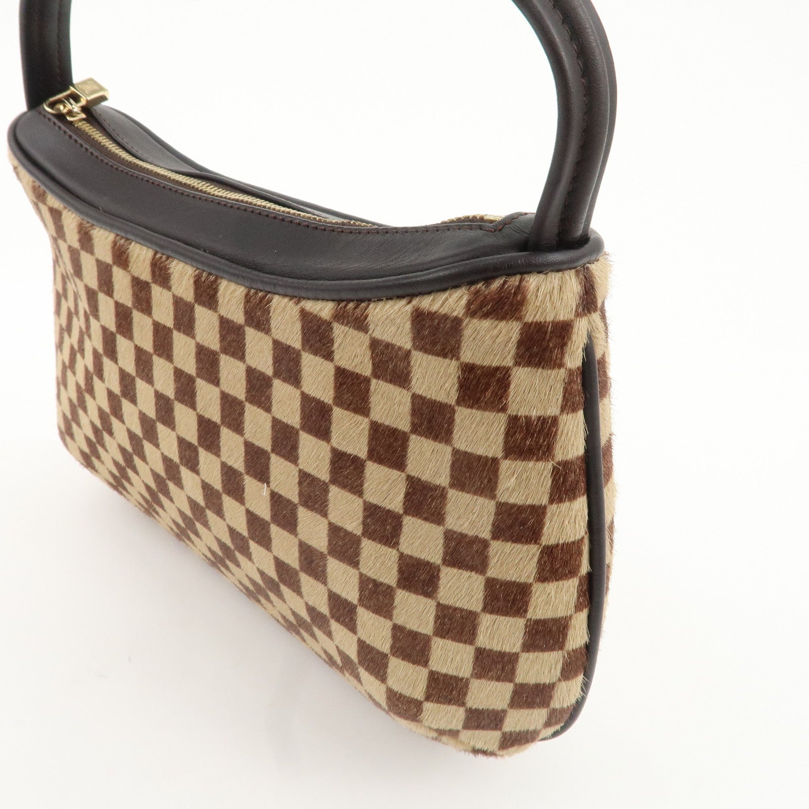 Louis Vuitton Damier Sauvage Tiger Hand Bag Brown M92132 Used