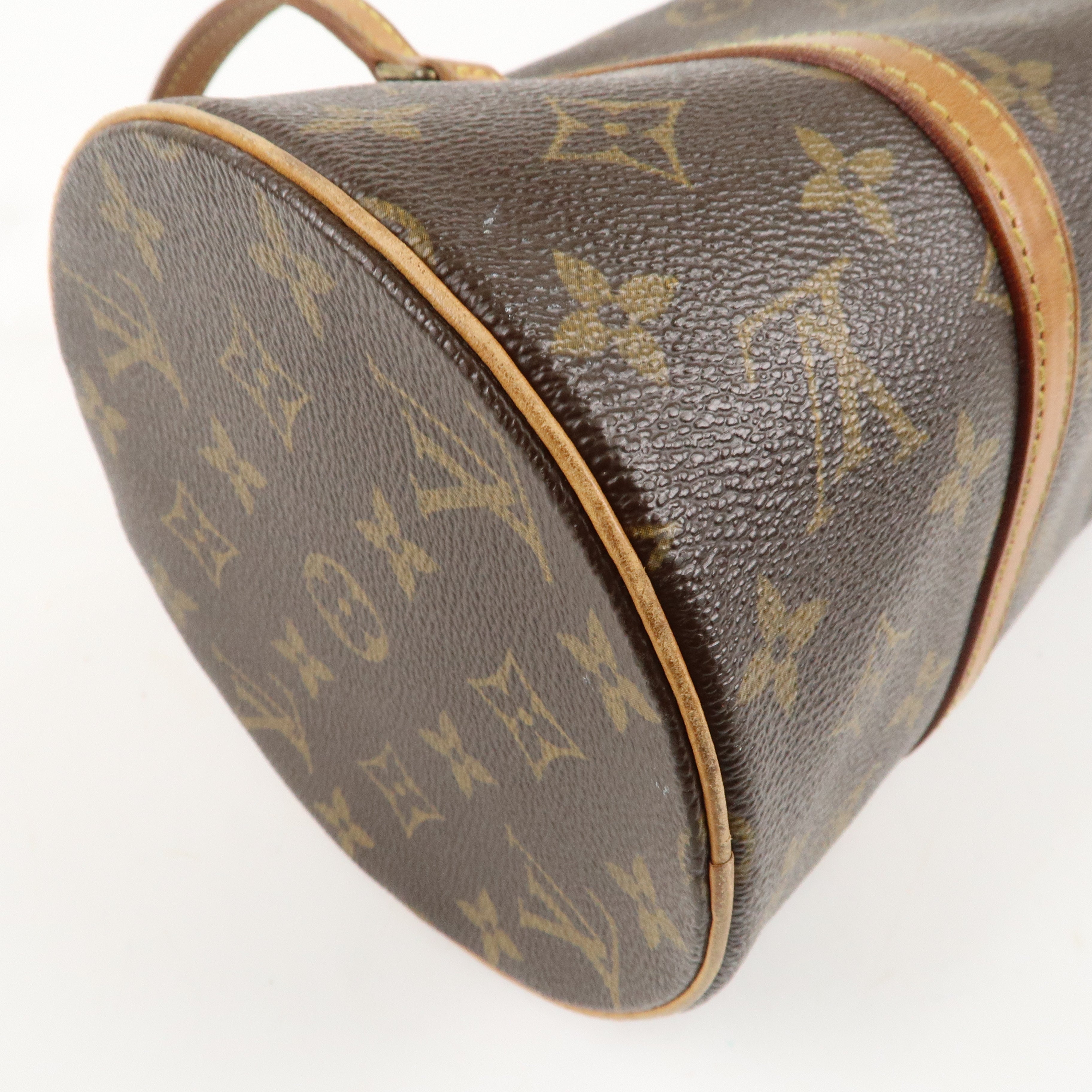 Louis Vuitton Monogram Papillon 30 Hand Bag Brown M51385