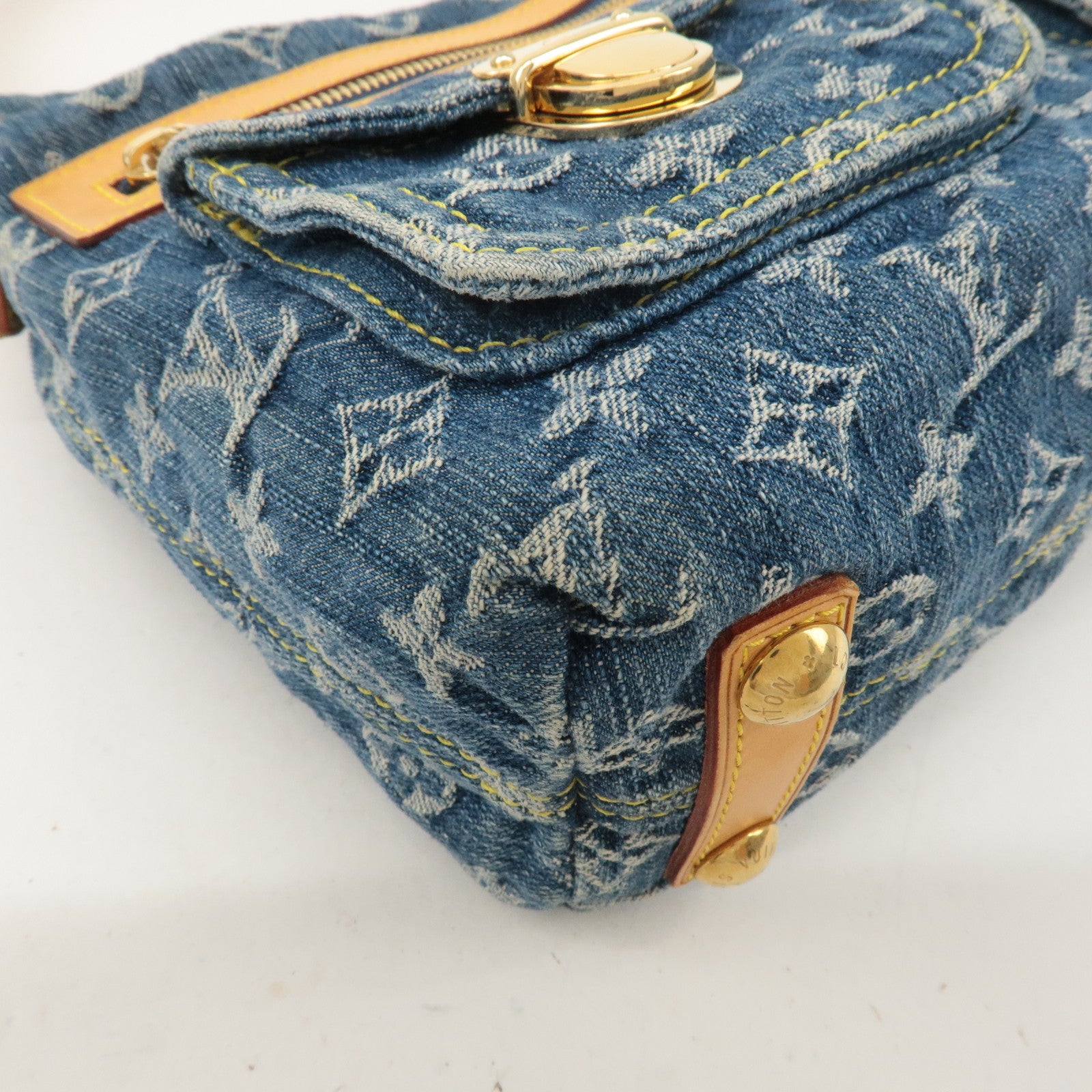 Louis Vuitton Monogram Denim Baggy PM Shoulder Bag M95049