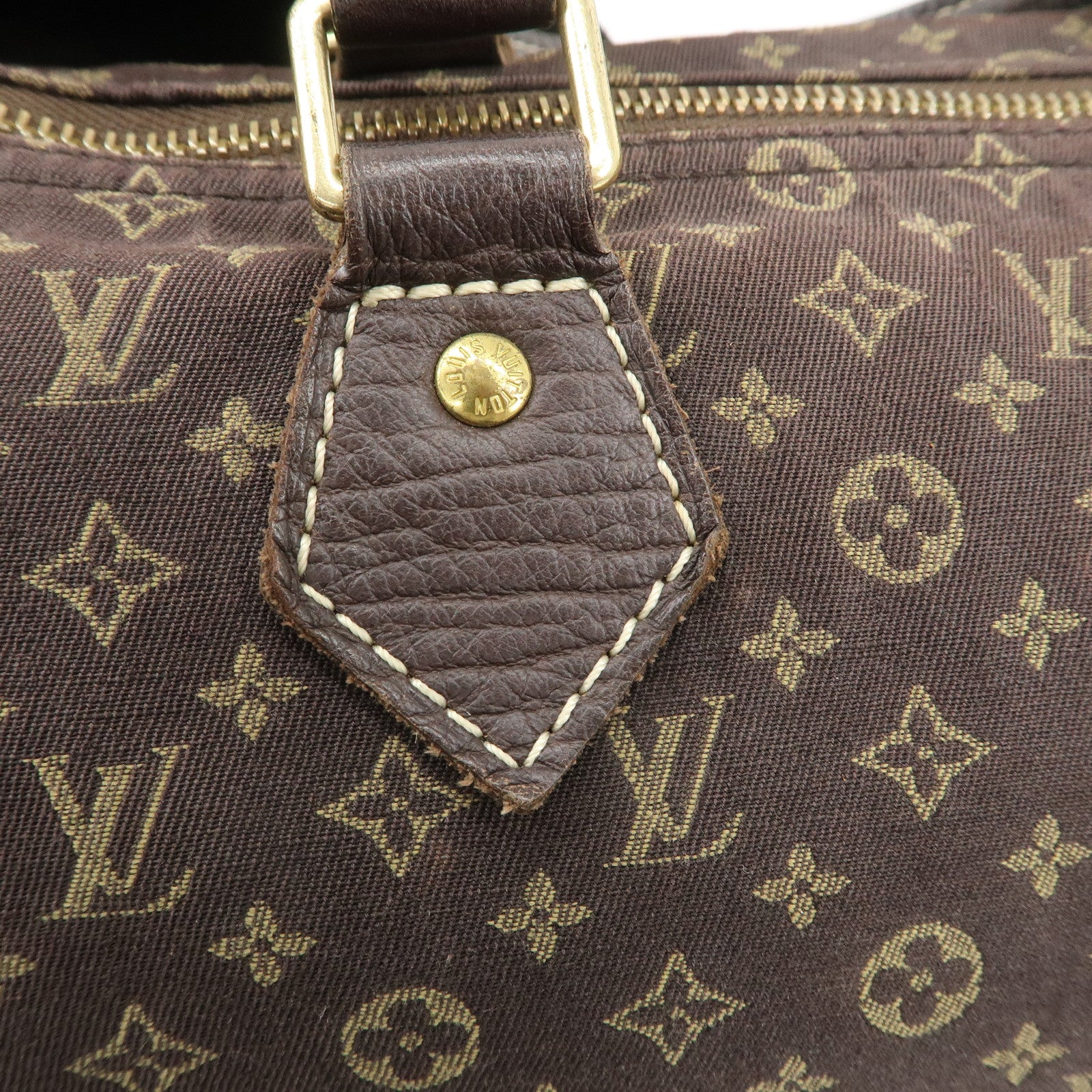 Louis Vuitton Monogram Mini Lin Speedy 30 Boston Bag Ebene M95224 Used