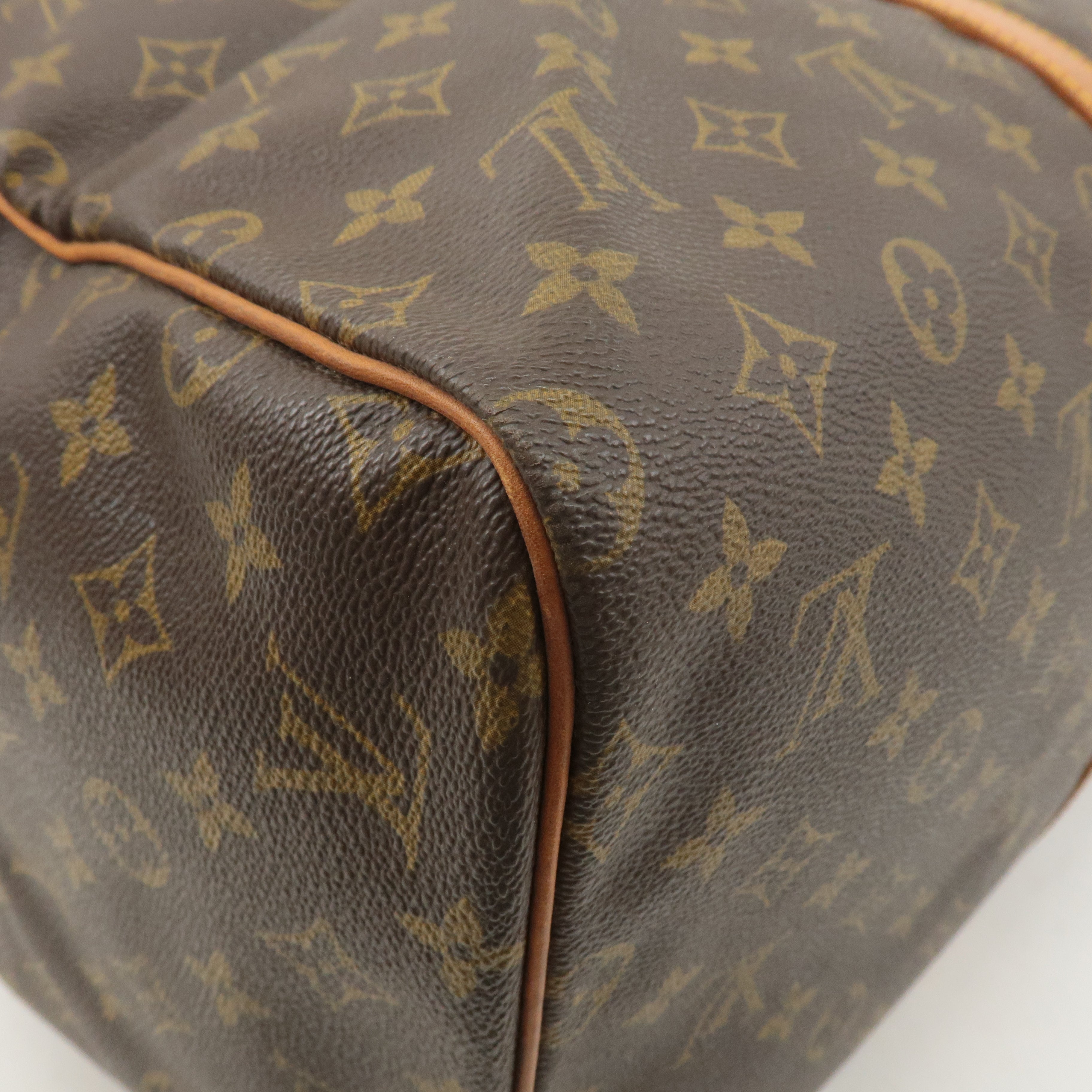 Louis Vuitton Monogram Sac Souple 55 Boston Bag Brown M41622