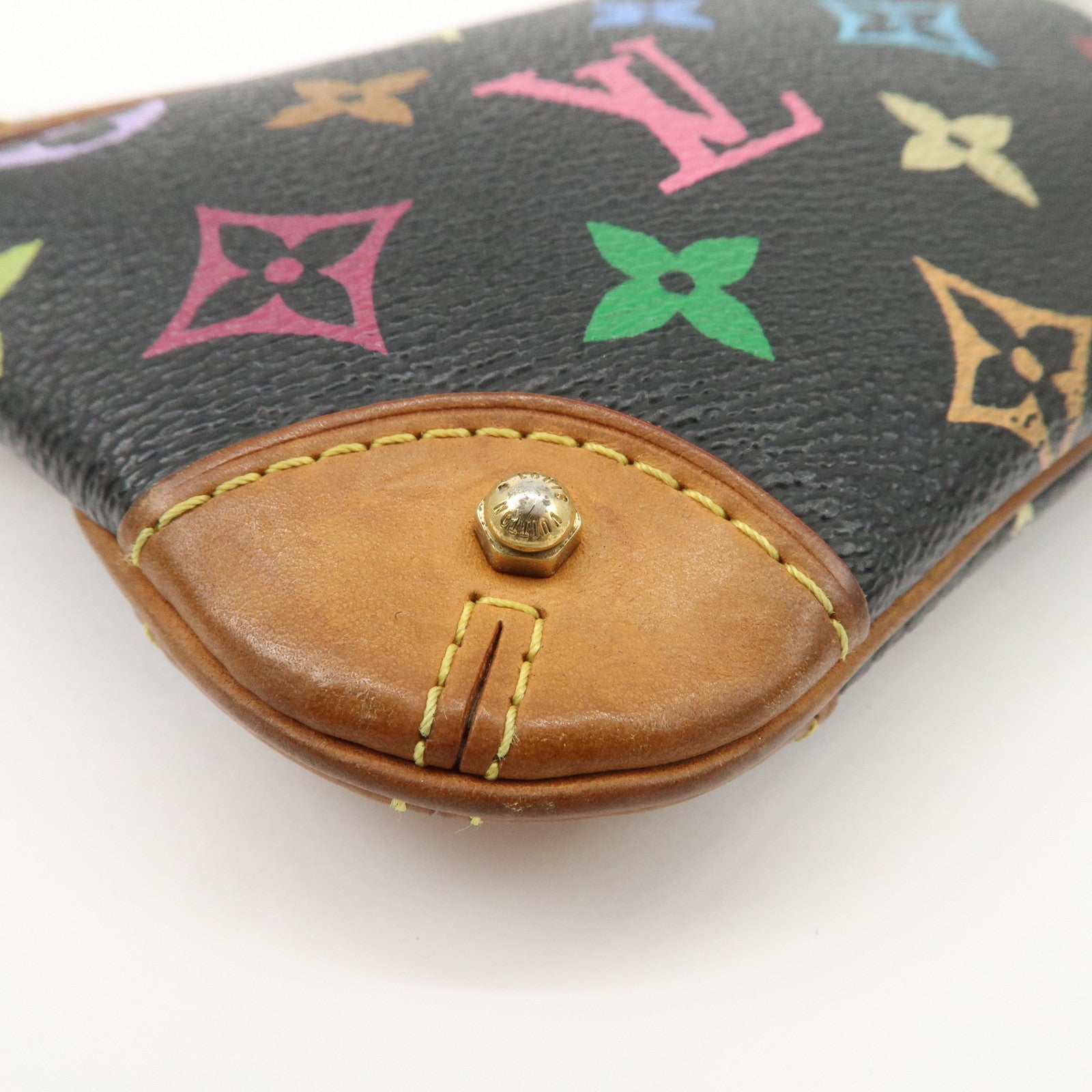 Louis Vuitton Monogram MultiColor Pochette Milla MM Pouch M60097 Used