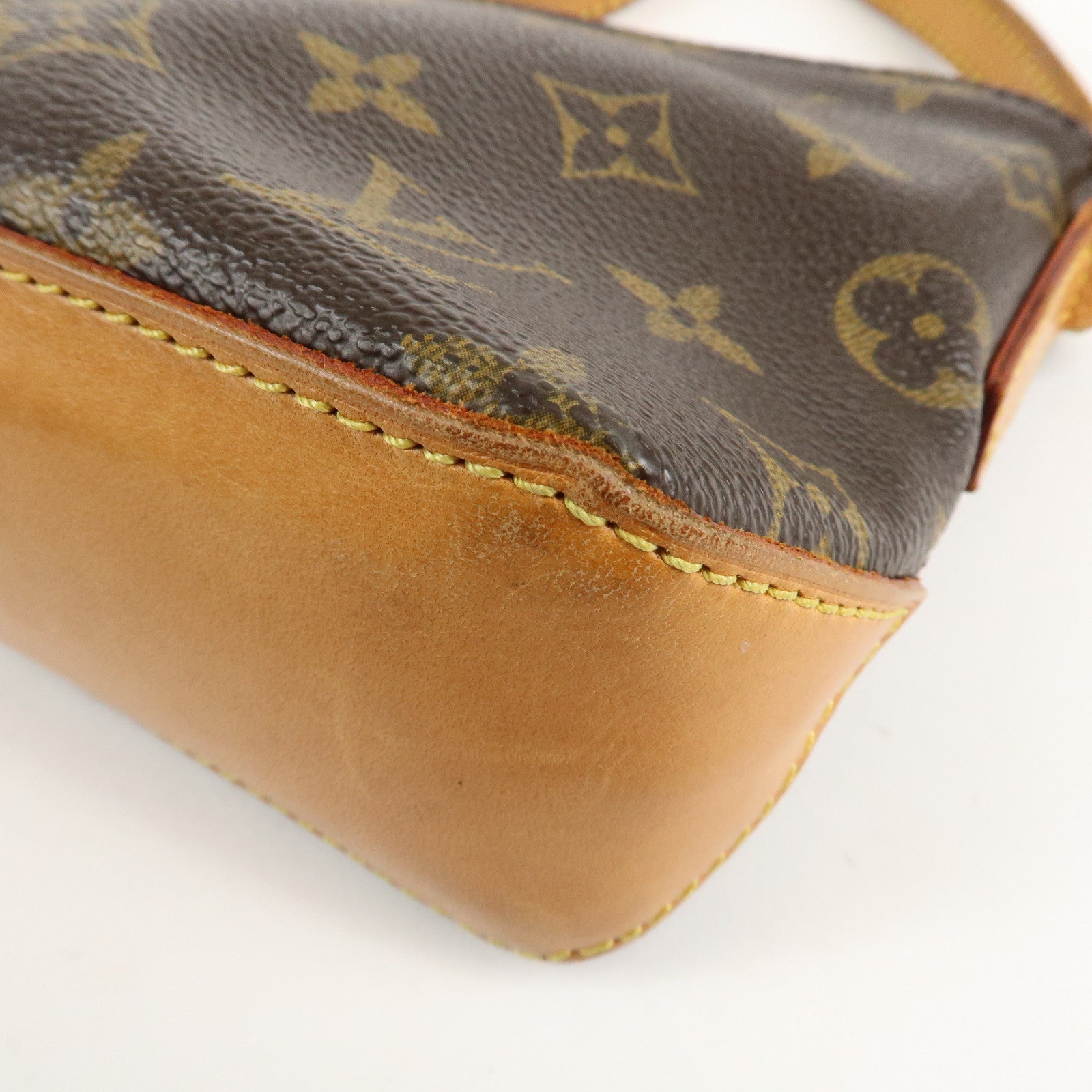 Louis Vuitton Monogram Trotteur Shoulder Bag Brown M51240 Used