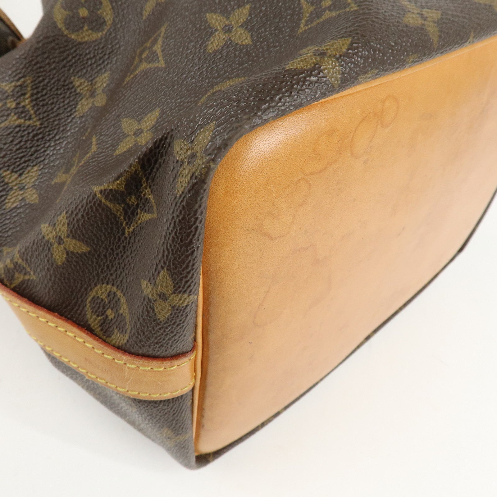 Louis Vuitton Monogram Petit Noe Shoulder Bag Brown M42226