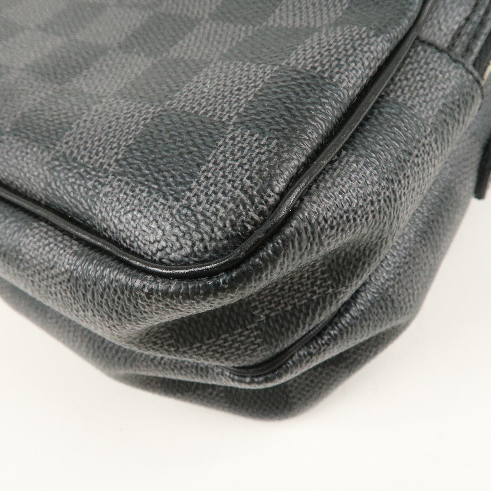 Louis Vuitton Damier Graphite Rem Shoulder Bag Black N41446