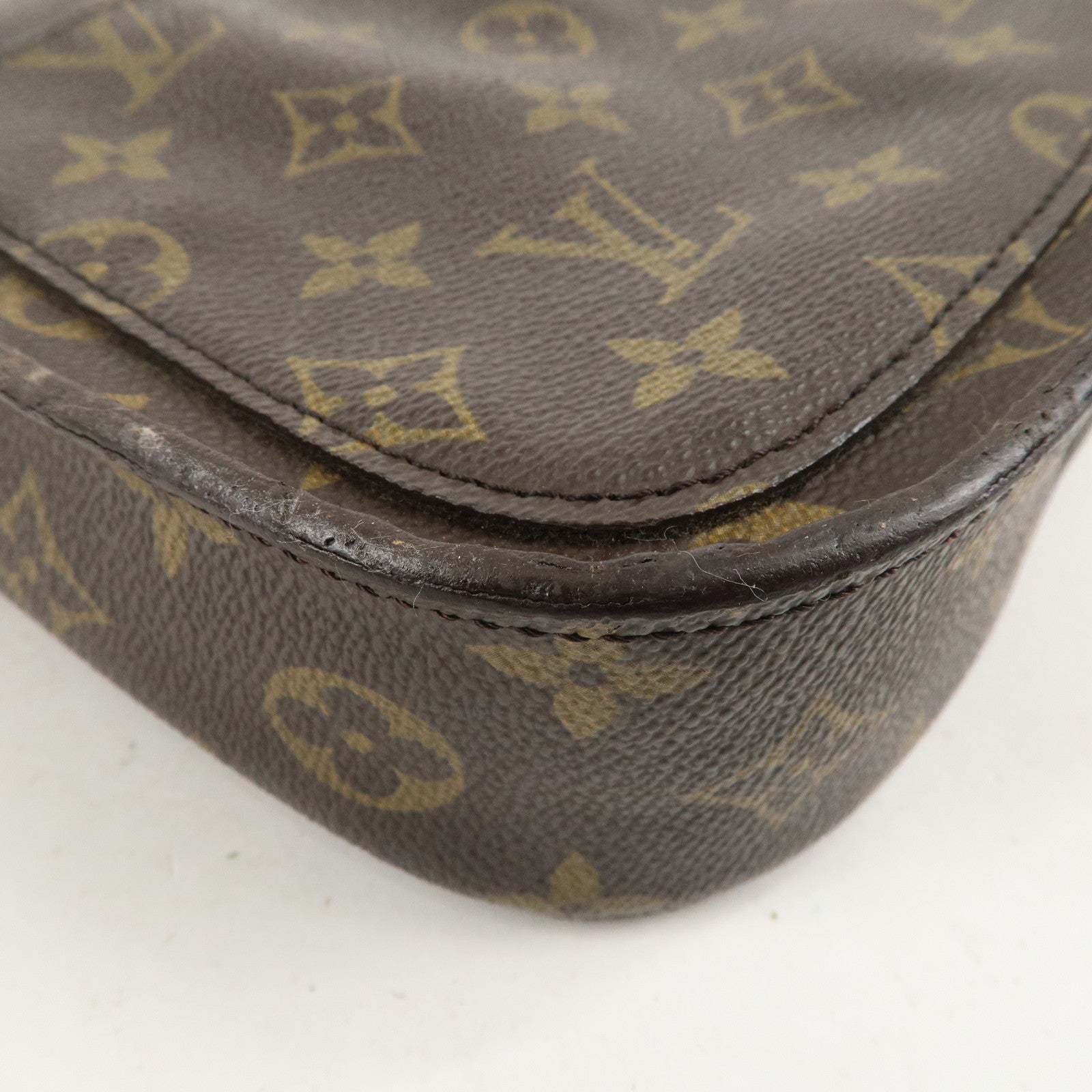 Louis Vuitton Monogram Saint Cloud MM Shoulder Bag Brown M51243