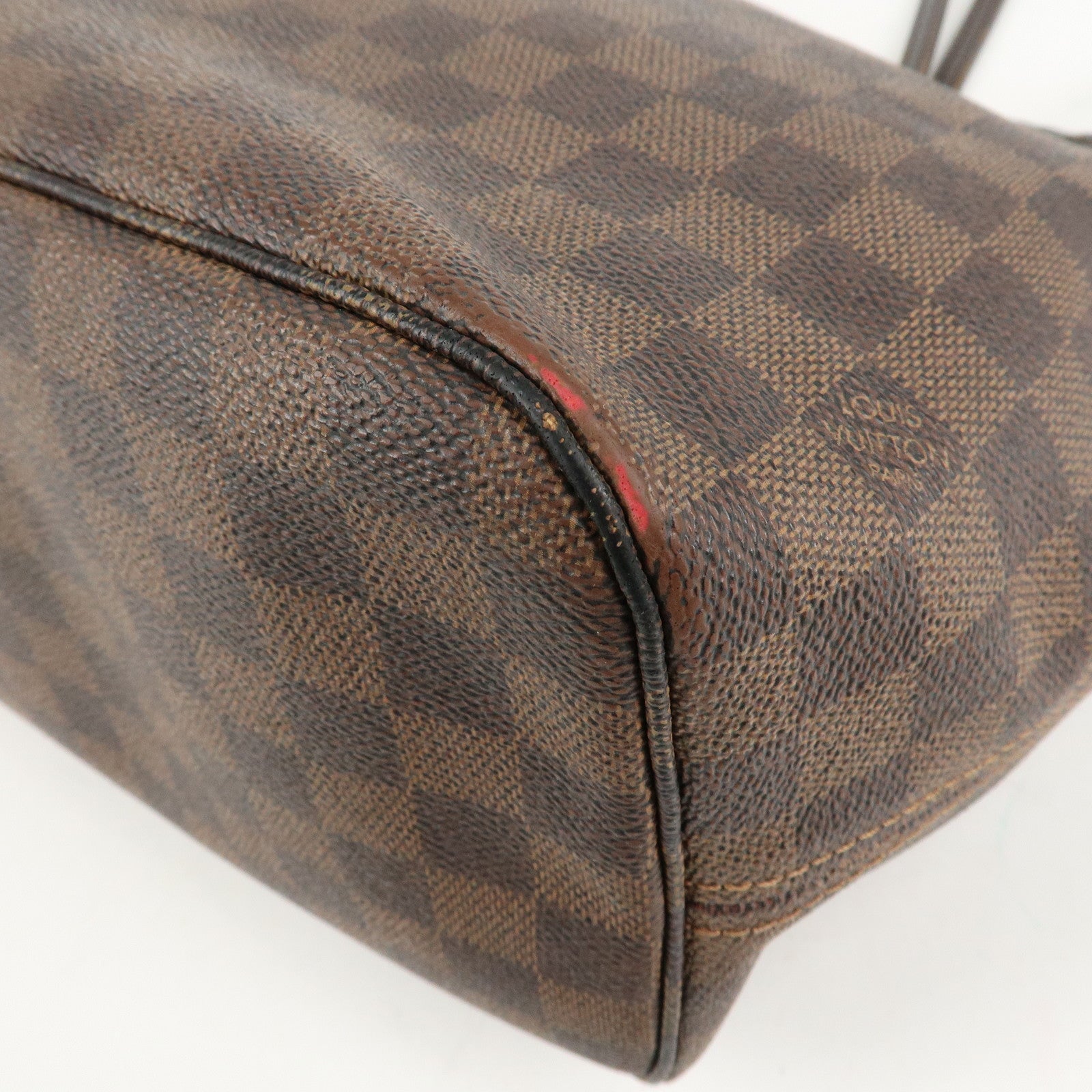 Louis Vuitton Damier Neverfull MM Tote Bag Brown M41358