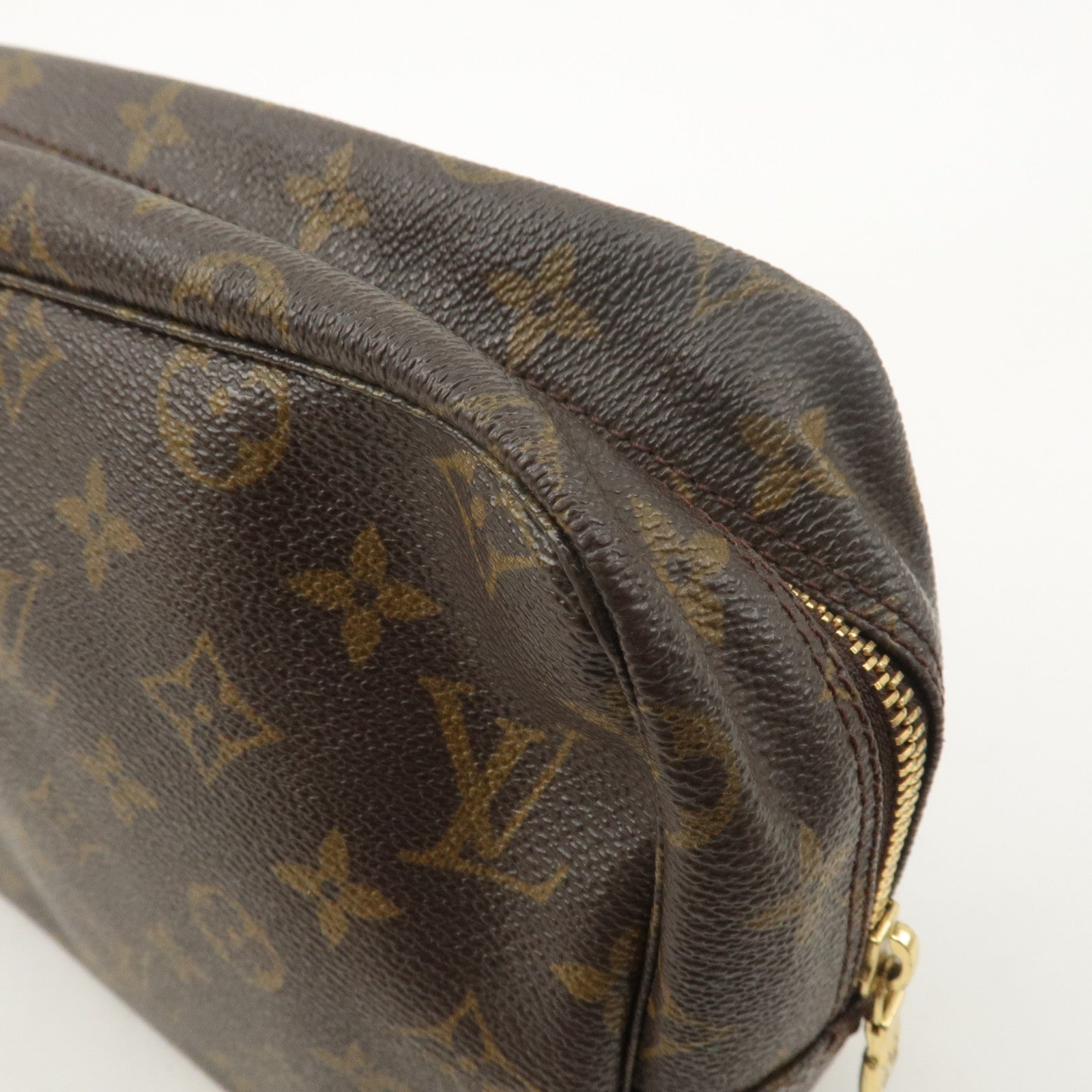 Louis Vuitton Monogram Trousse Toilette 28 Pouch Brown M47522