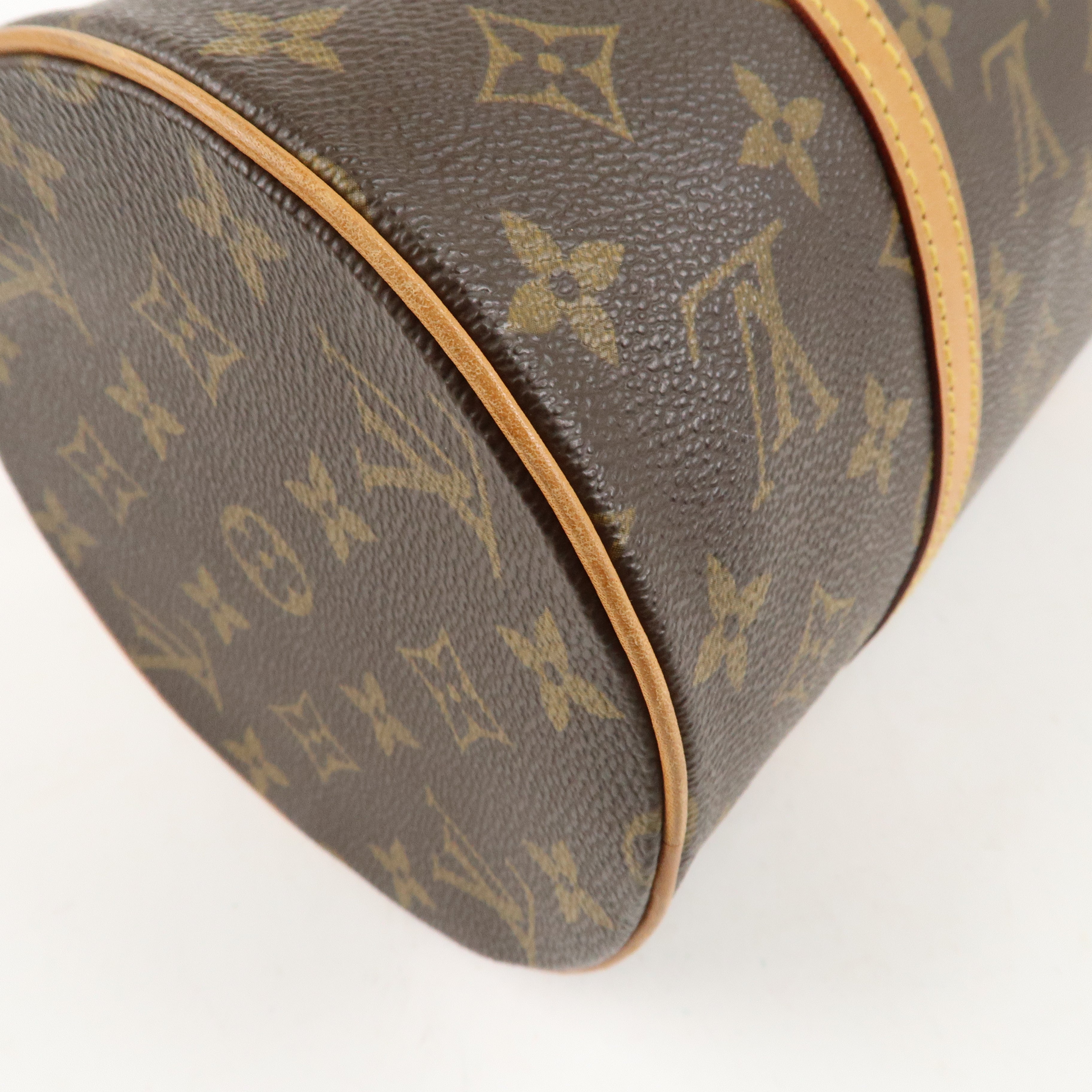 Louis Vuitton Monogram Papillon 30 Hand Bag 
Pouch Brown M51385