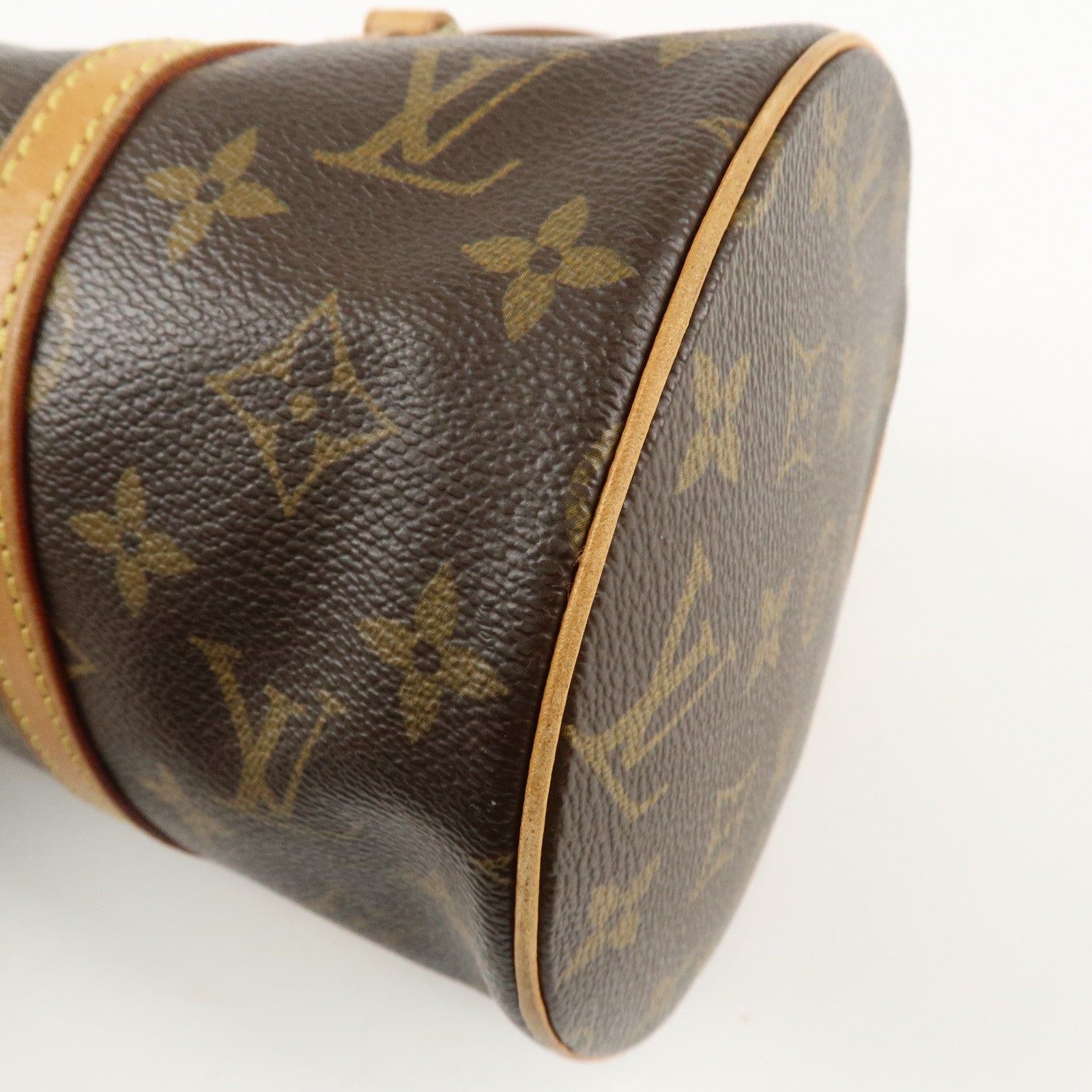 Louis Vuitton Monogram Papillon 30 Hand Bag Brown M51385 Used