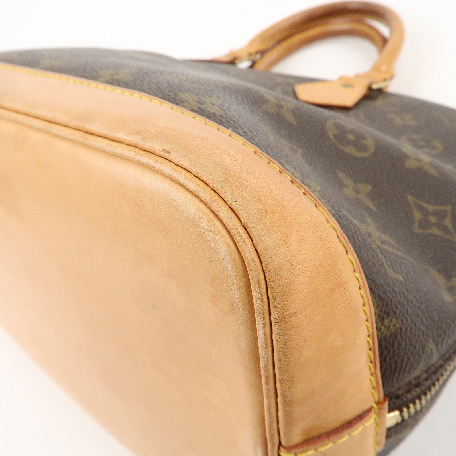 Louis Vuitton Monogram Alma Hand Bag Brown M51130