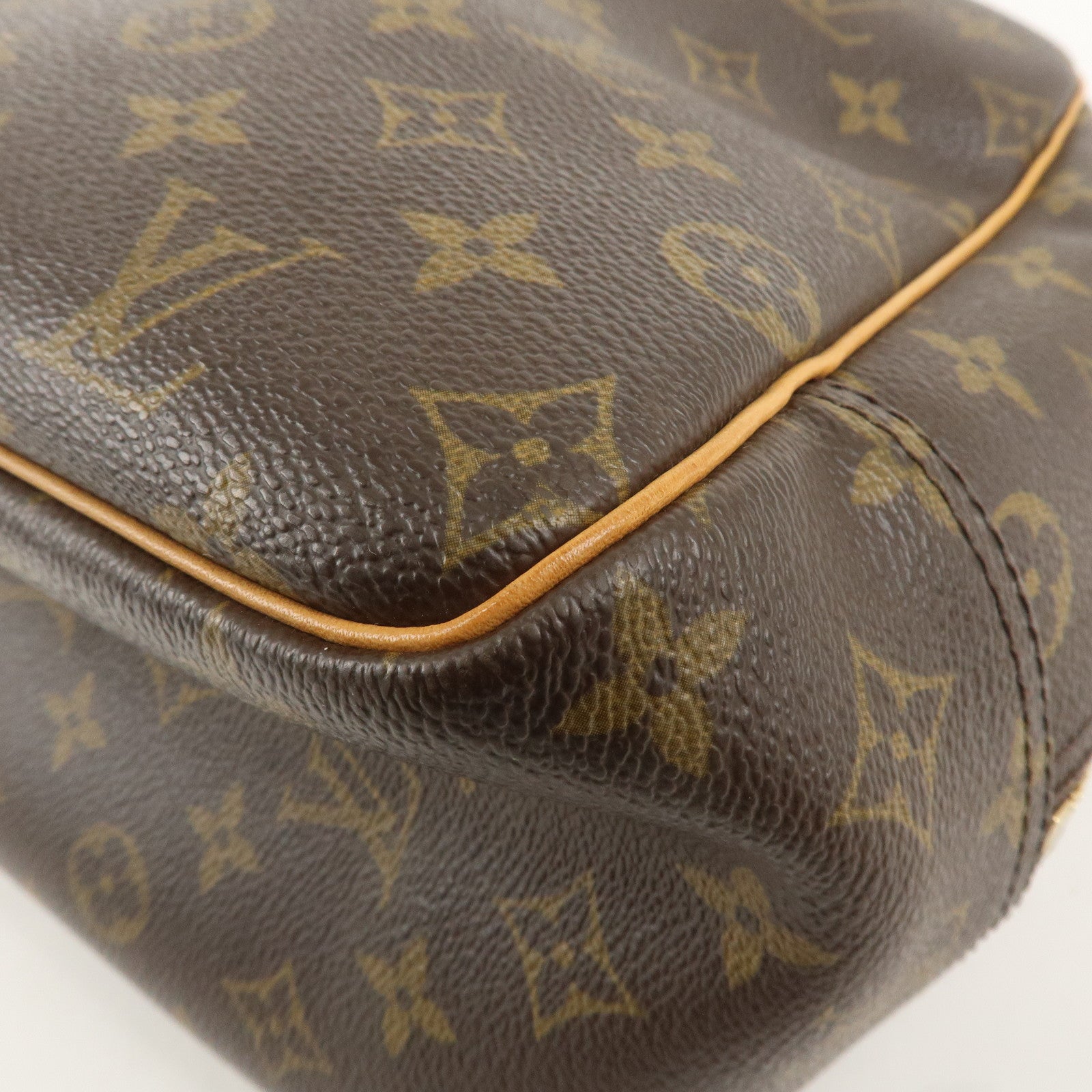 Louis Vuitton Monogram Deauville Hand Bag Brown M47270