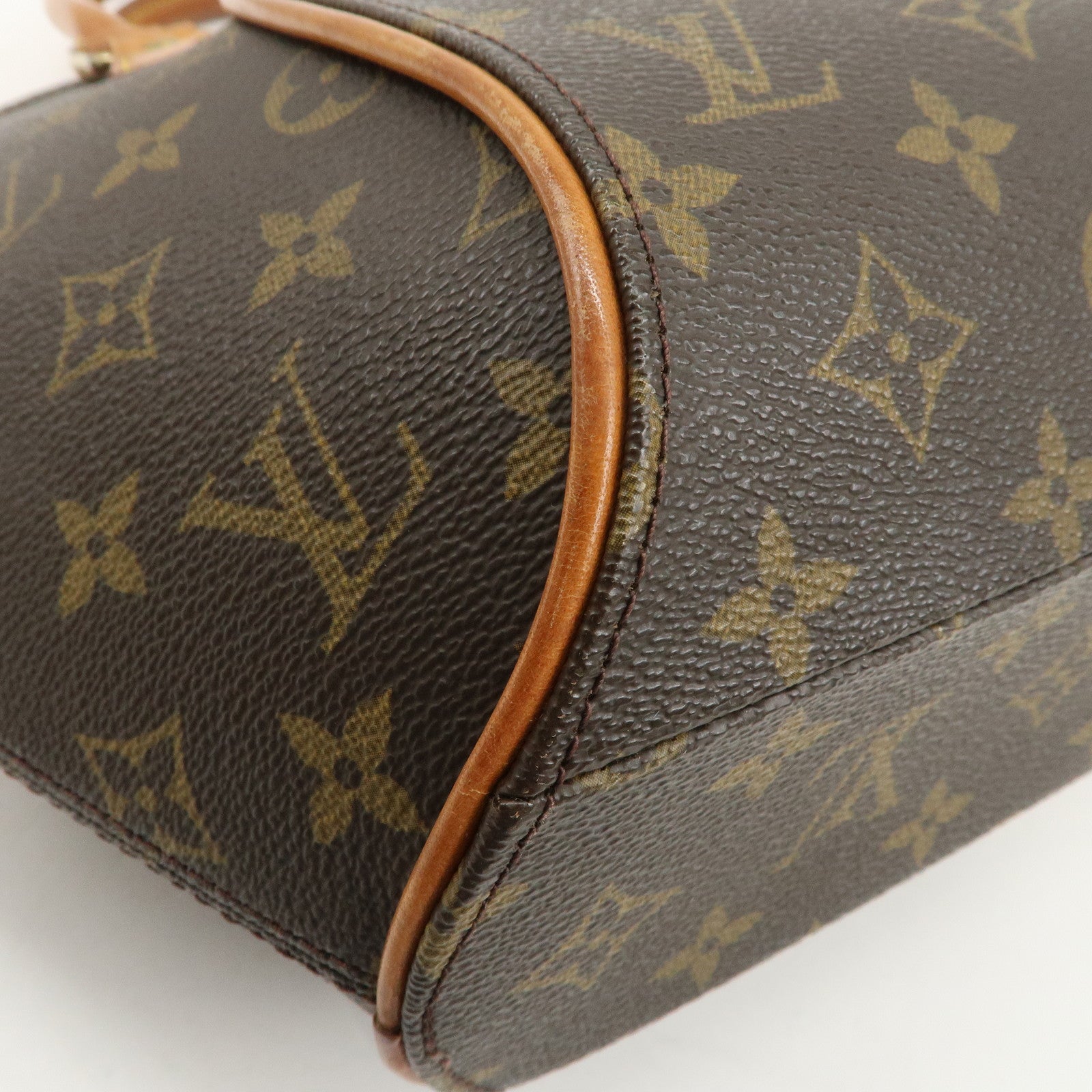 Louis Vuitton Monogram Ellipse PM Hand Bag Brown M51127 Used