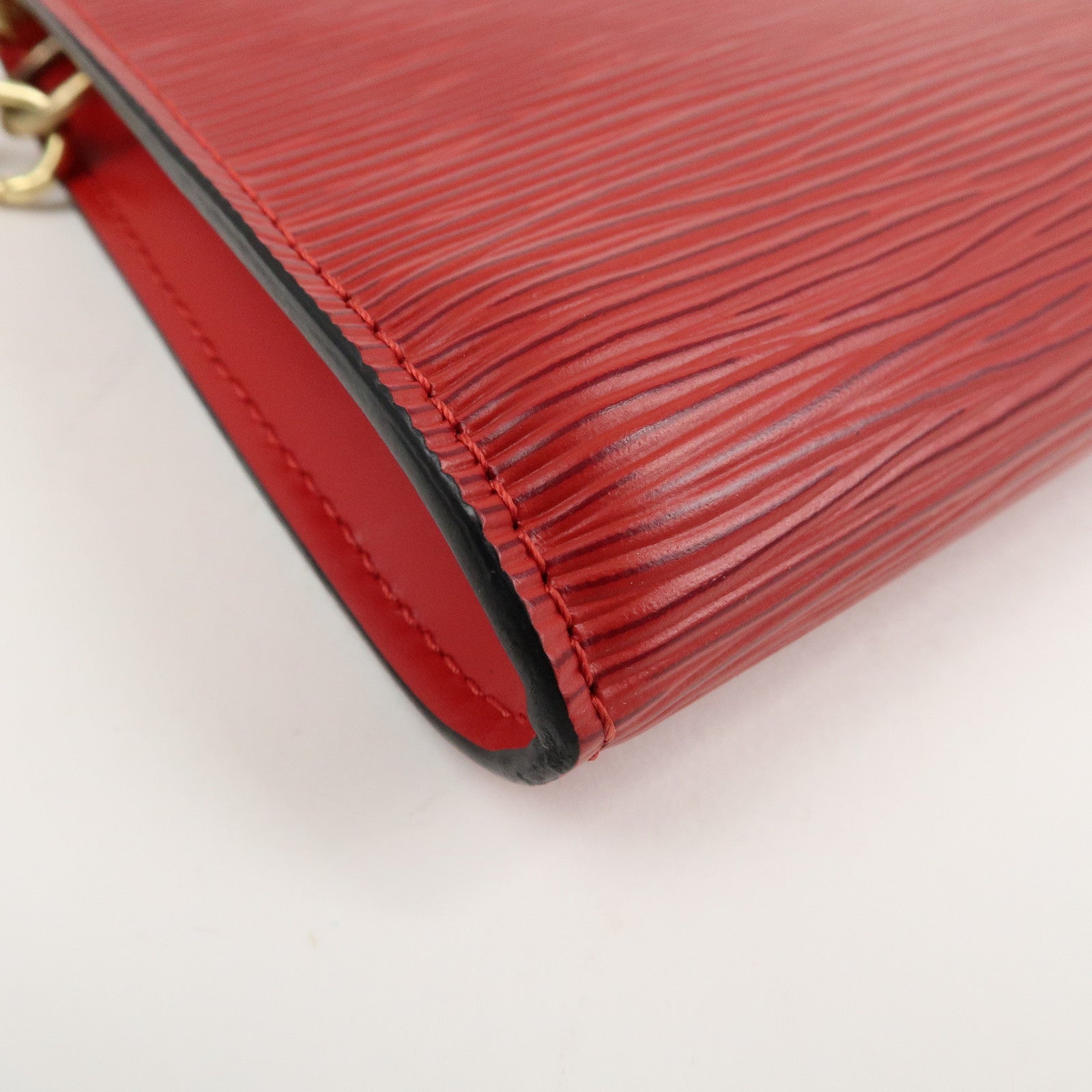 Louis Vuitton Epi Pochette Accessoires Pouch Castilian Red M52947 Used