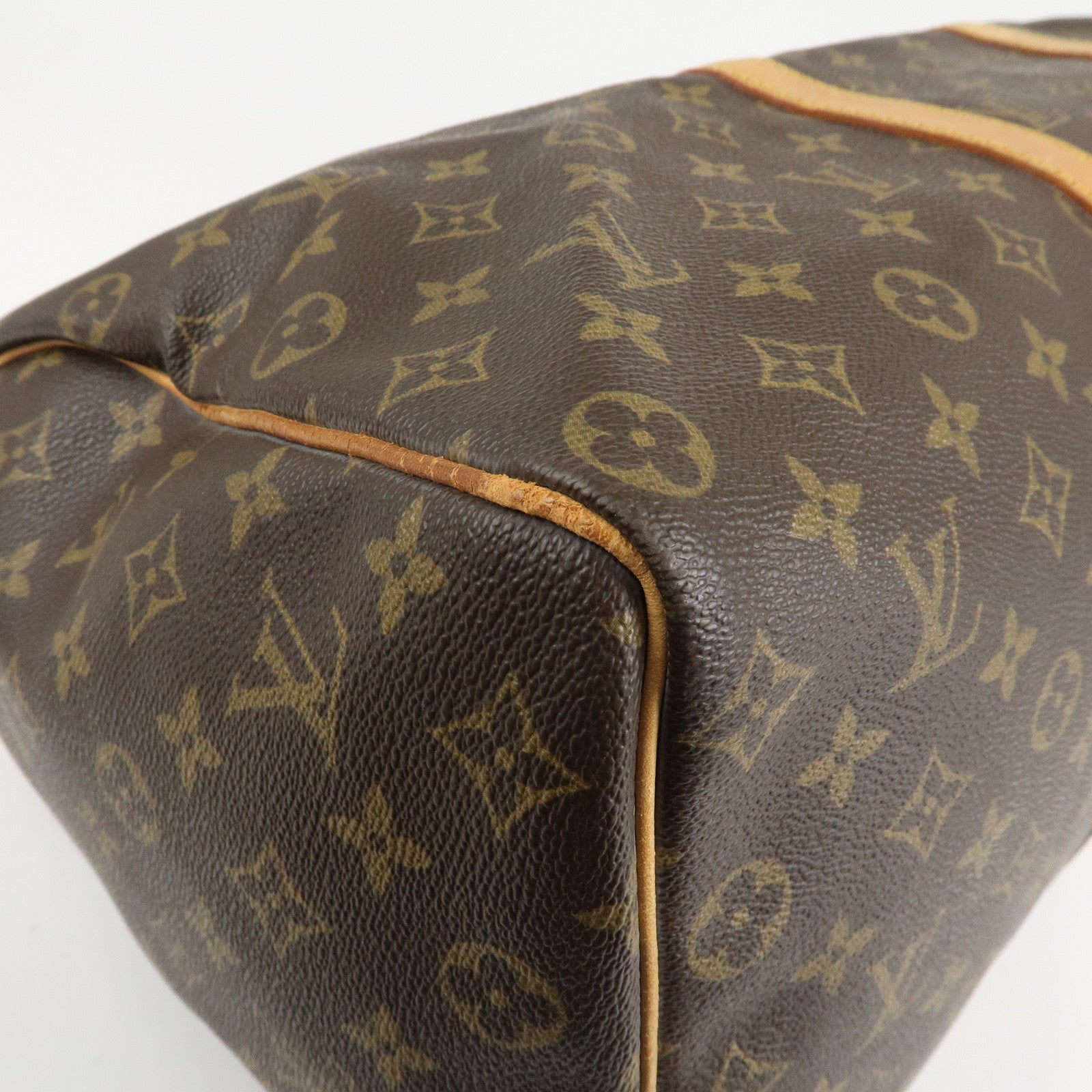 Louis Vuitton Monogram Keep All 50 Boston Bag Brown M41426 Used