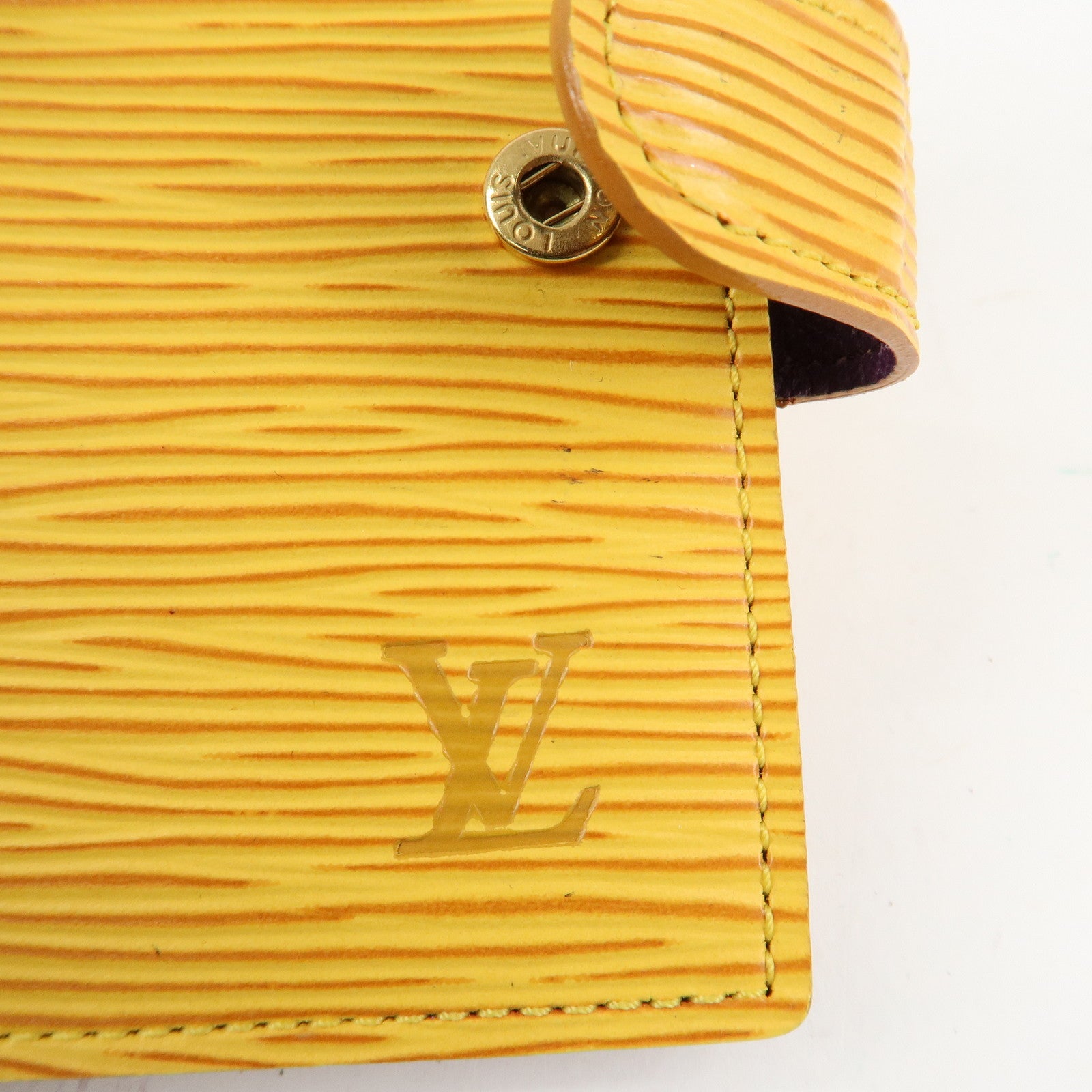 Louis Vuitton Epi Mini Agenda Planner Cover Tassili Yellow R20079 Used