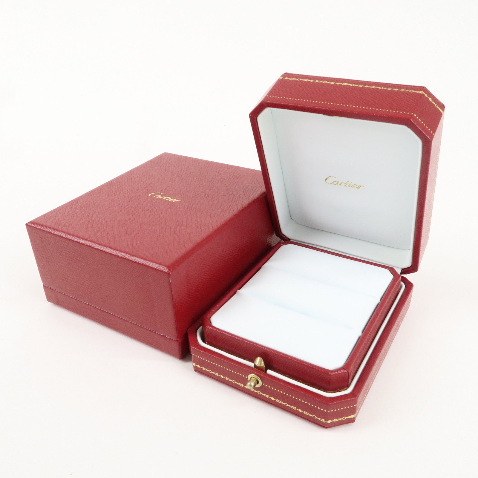 Cartier Set of 3 Pair Ring Box Display Box Jewelry Box For Ring