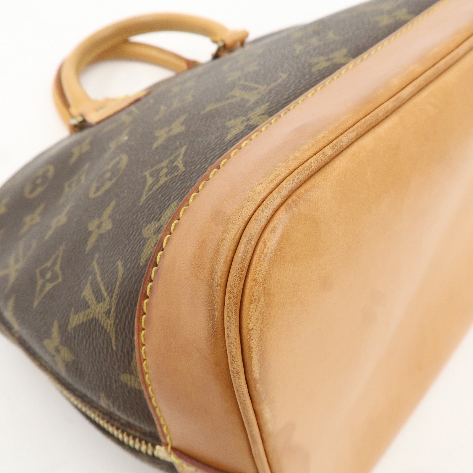 Louis Vuitton Monogram Alma Hand Bag Brown M51130