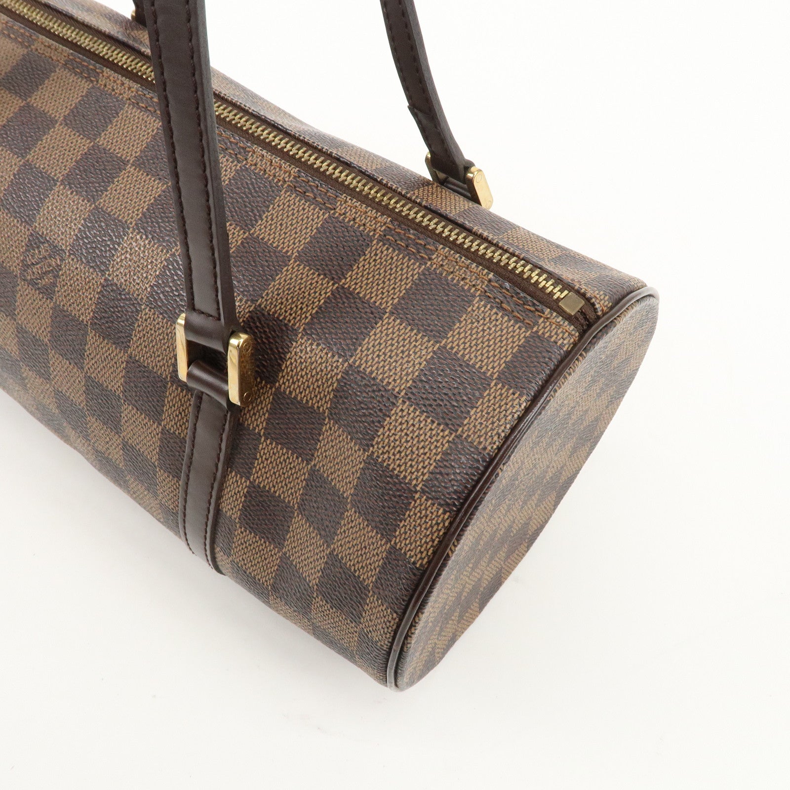 Louis Vuitton Damier Papillon 30 Hand Bag Brown Gold HDW N51303 Used