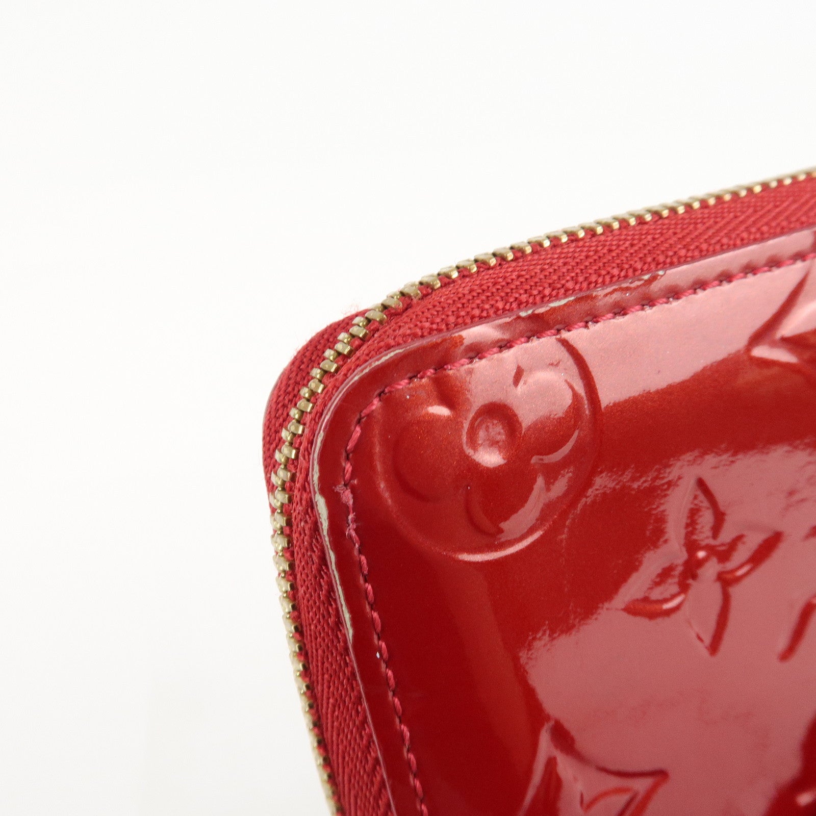 Louis Vuitton Monogram Vernis Zippy Coin Purse M93608 Red