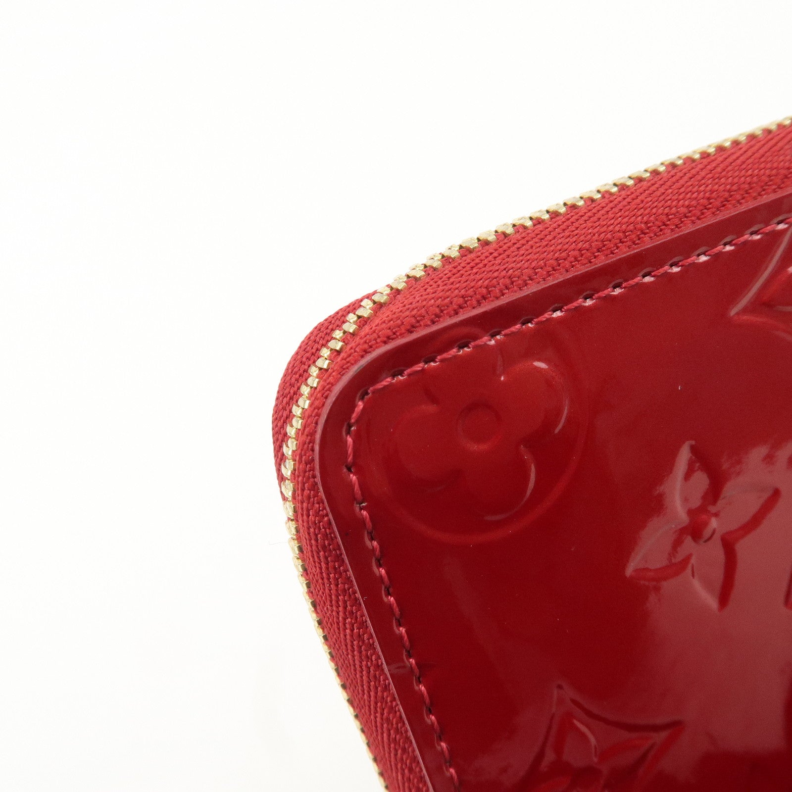 Louis Vuitton Monogram Vernis Zippy Coin Purse M93608 Red Used