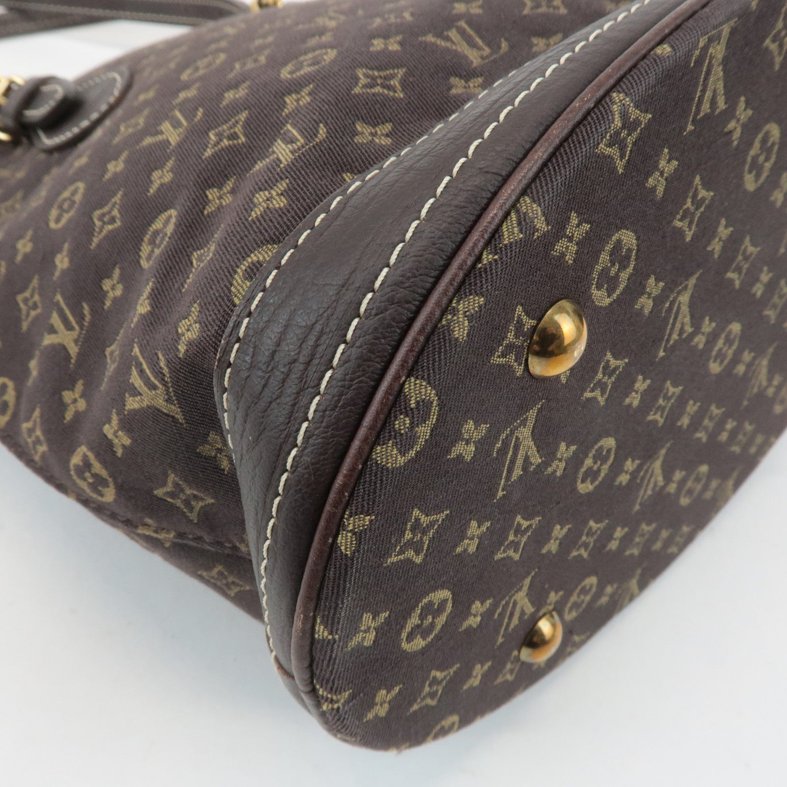 Louis Vuitton Monogram Mini Lin Bucket PM Shoulder Bag M95226 Used