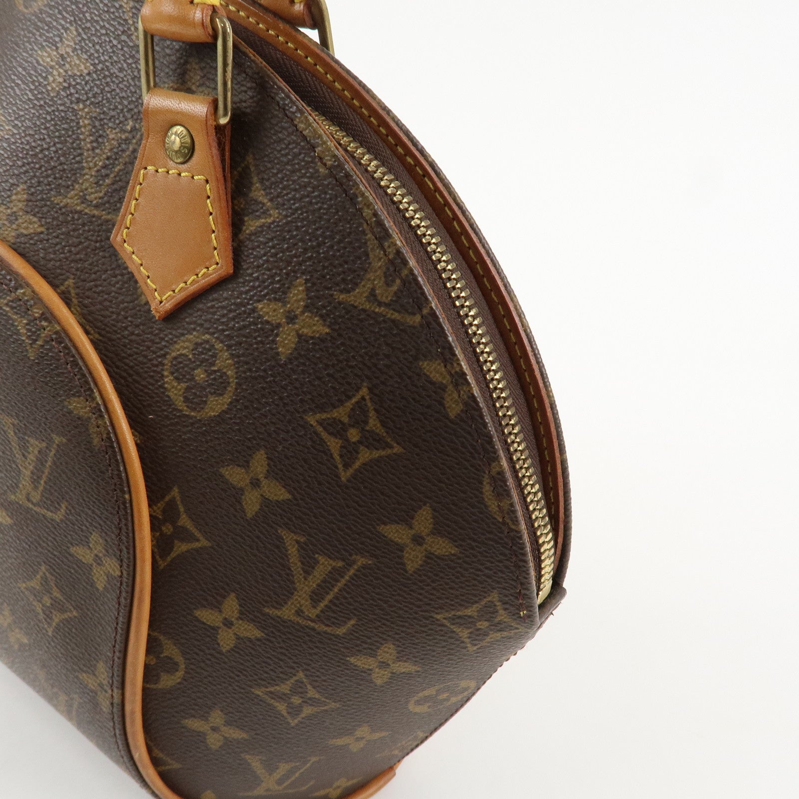 Louis Vuitton Monogram Ellipse PM Hand Bag Brown M51127 Used