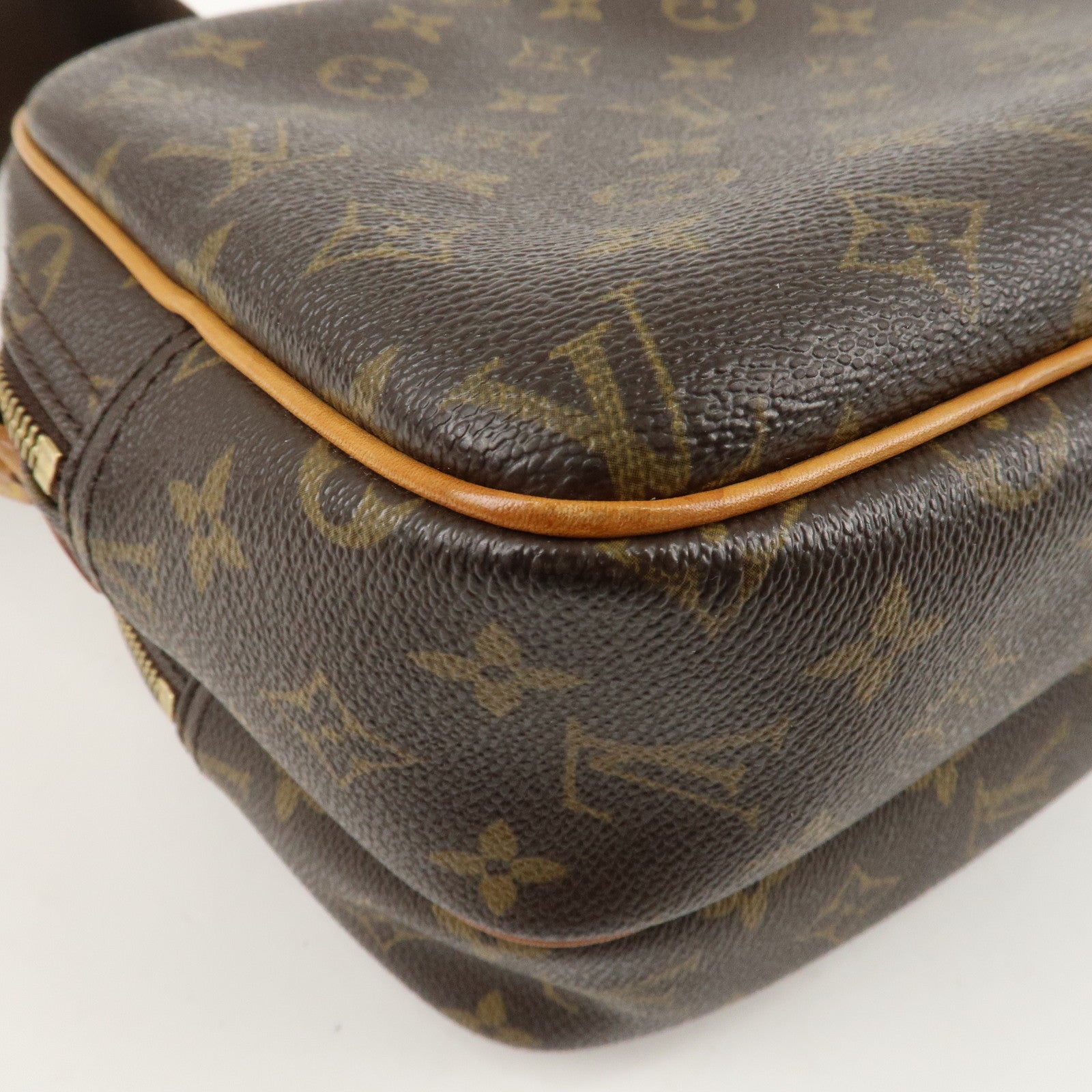 Louis Vuitton Monogram Reporter PM Shoulder Bag Brown M45254 Used