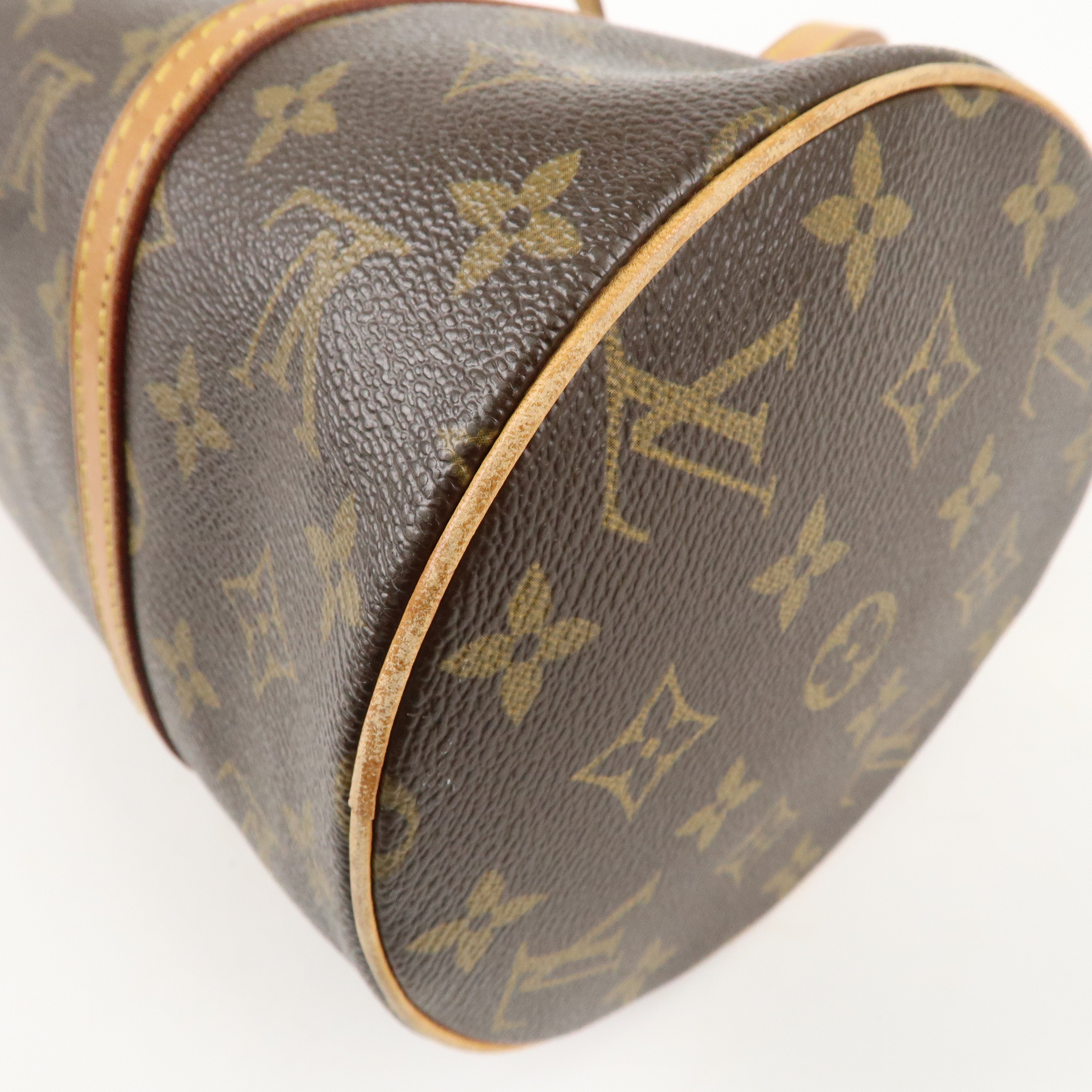 Louis Vuitton Monogram Papillon 30 Hand Bag Brown M51385