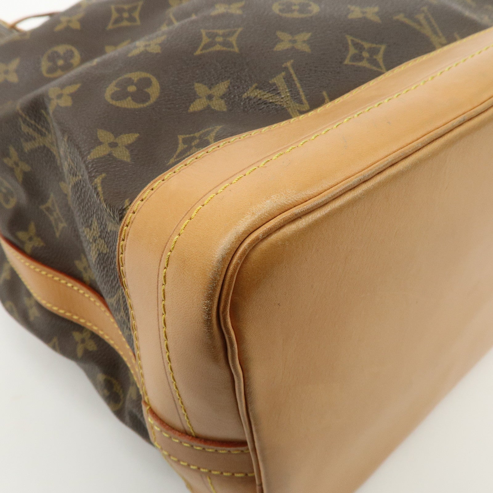 Louis Vuitton Monogram Noe Shoulder Bag Hand Bag Brown M42224 Used