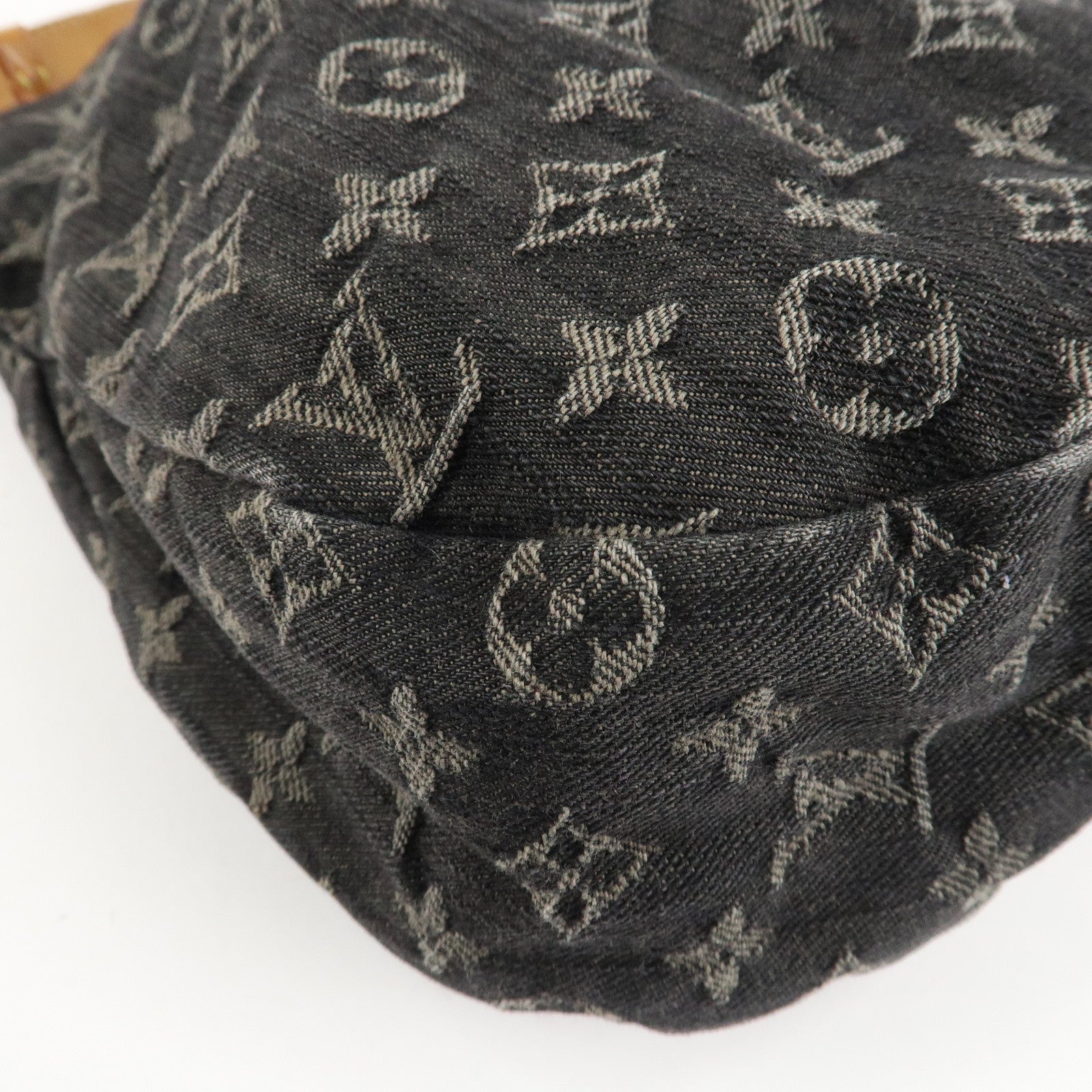 Louis Vuitton Monogram Denim Daily PM Shoulder Bag Noir M40494 Used