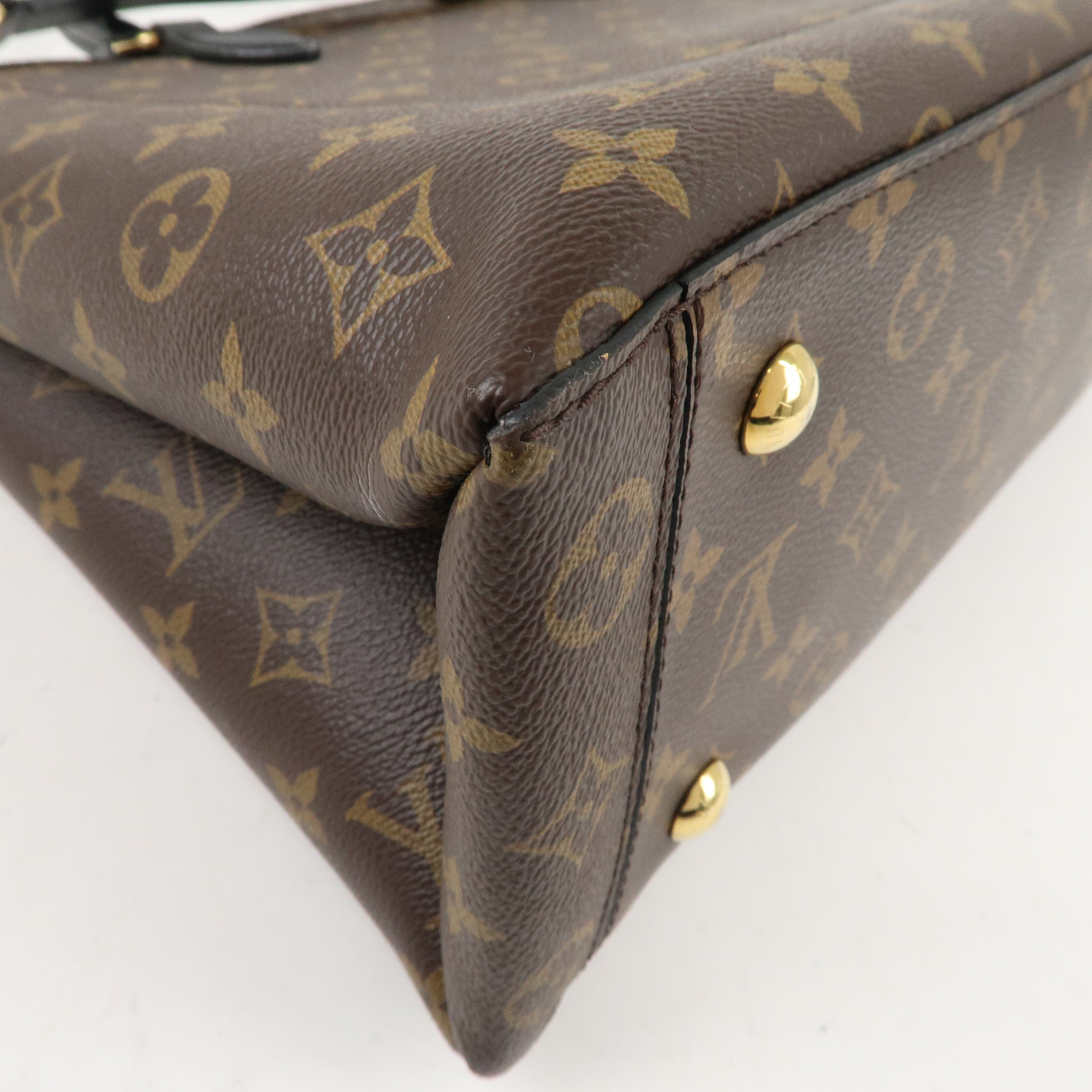 Louis Vuitton Monogram Flower Tote 2Way Hand Bag Noir M43550