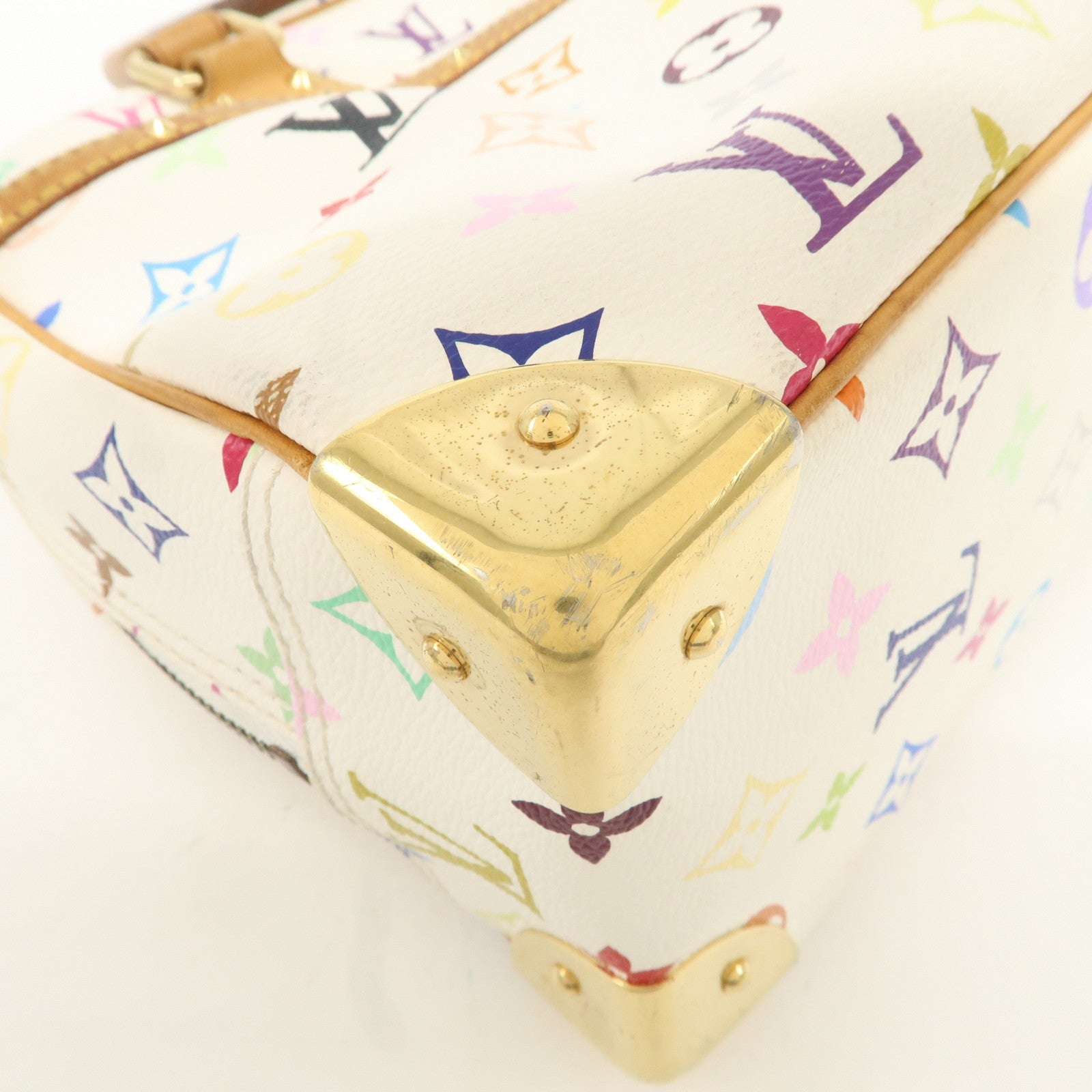 Louis Vuitton Monogram Multicolor Trouville Hand Bag M92663 Used