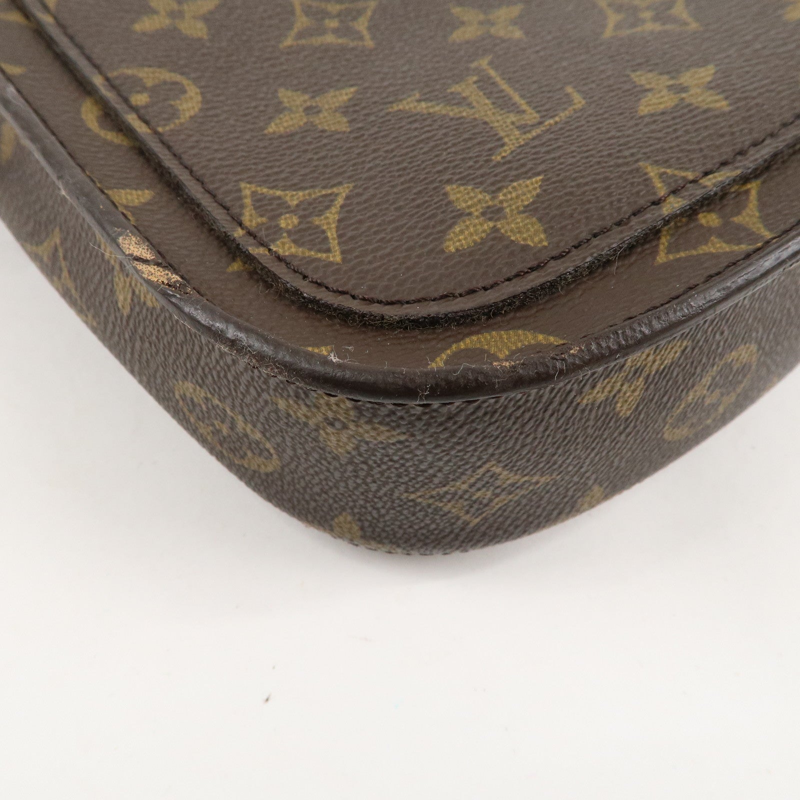 Louis Vuitton Monogram Saint Cloud MM Shoulder Bag Brown M51243