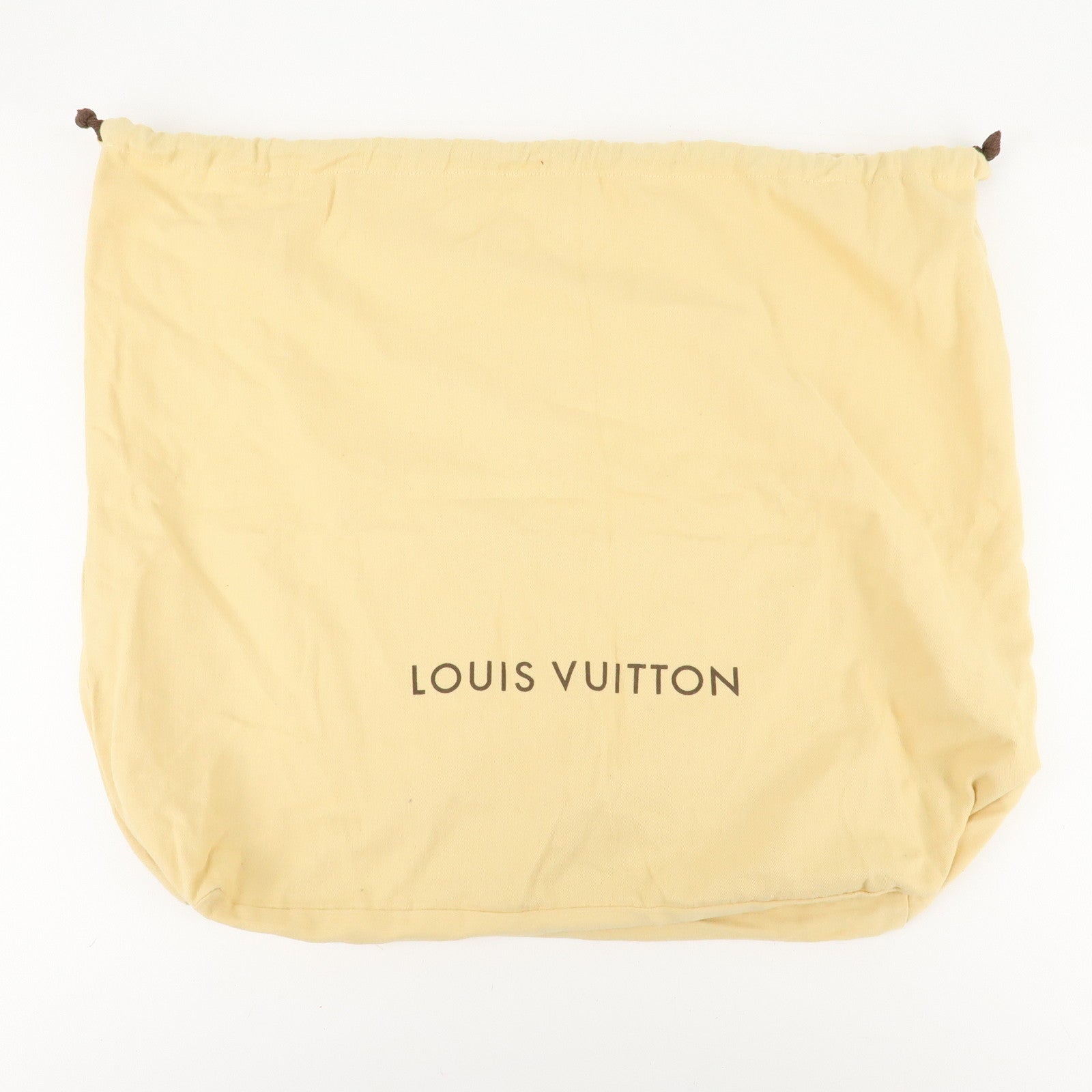 Louis Vuitton Set of 10 Dust Bag Storage Bag Drawstring Beige Used