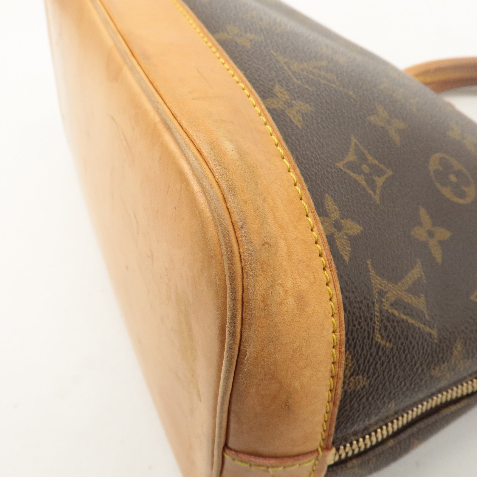 Louis Vuitton Monogram Alma Hand Bag Brown M51130