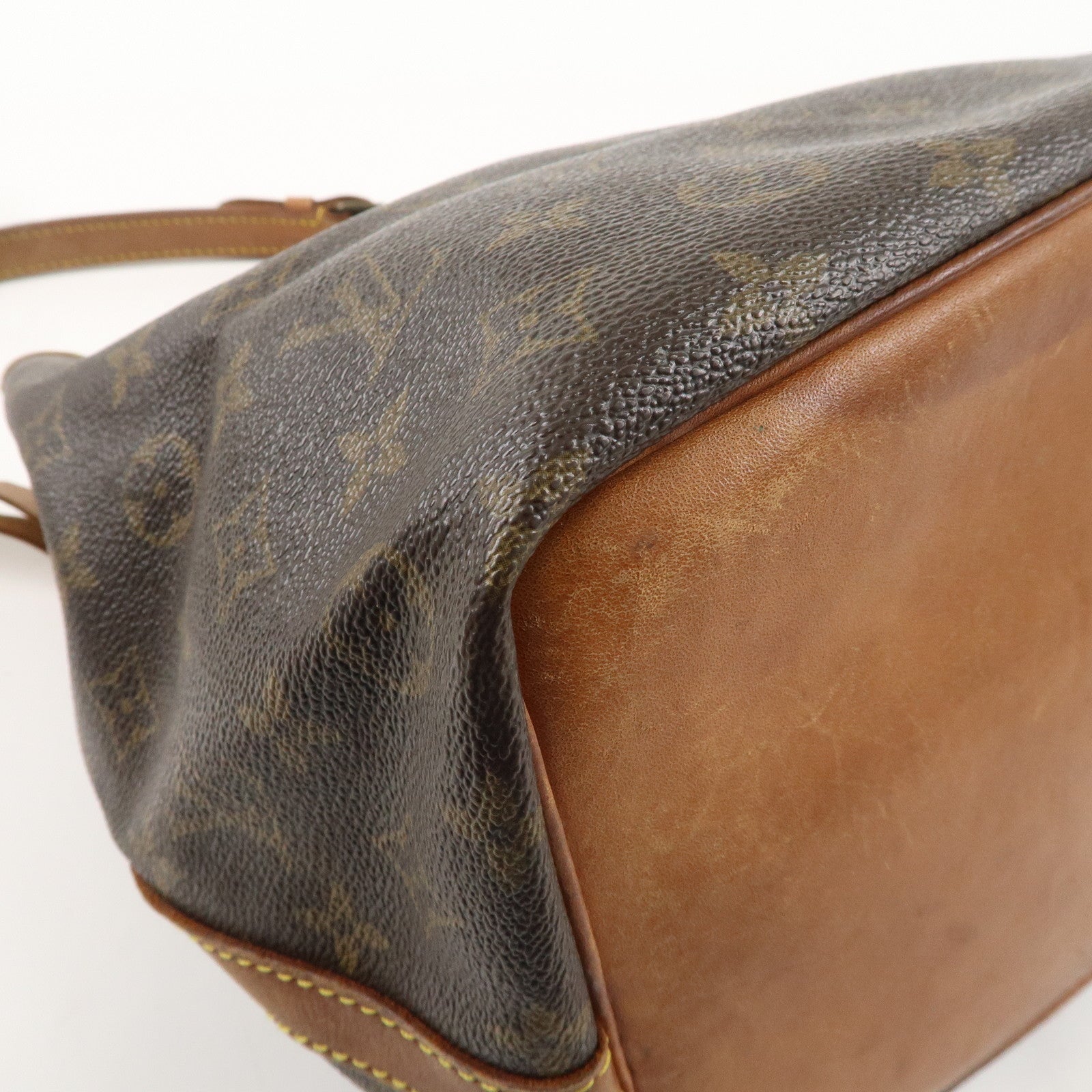 Louis Vuitton Monogram Petit Noe Shoulder Bag Brown M42226