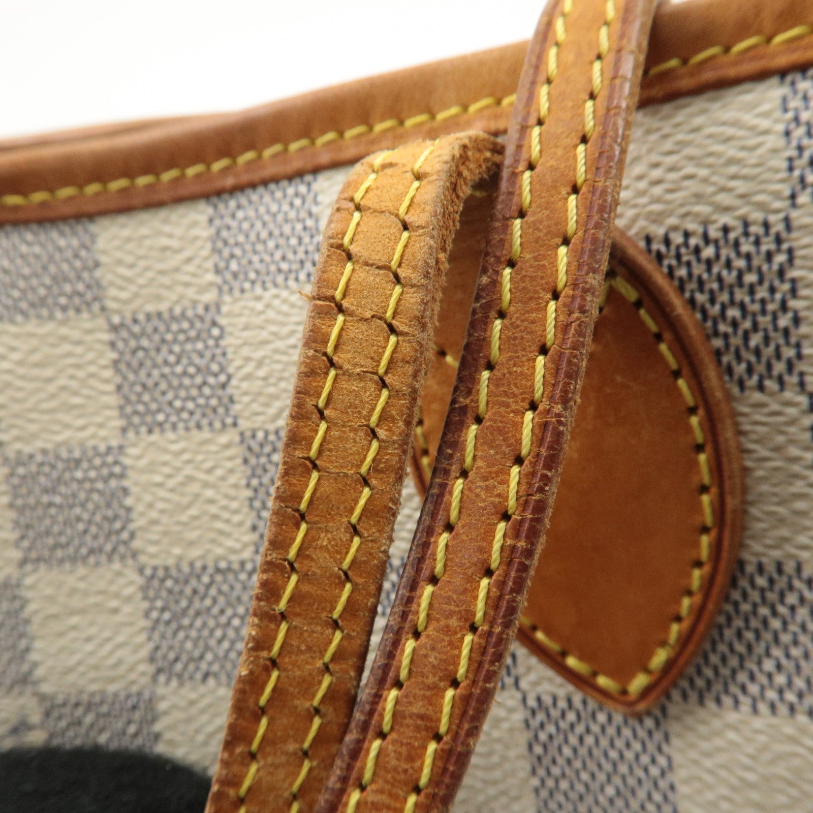 Louis Vuitton Damier Azur Neverfull MM Canvas Tote Bag N51107