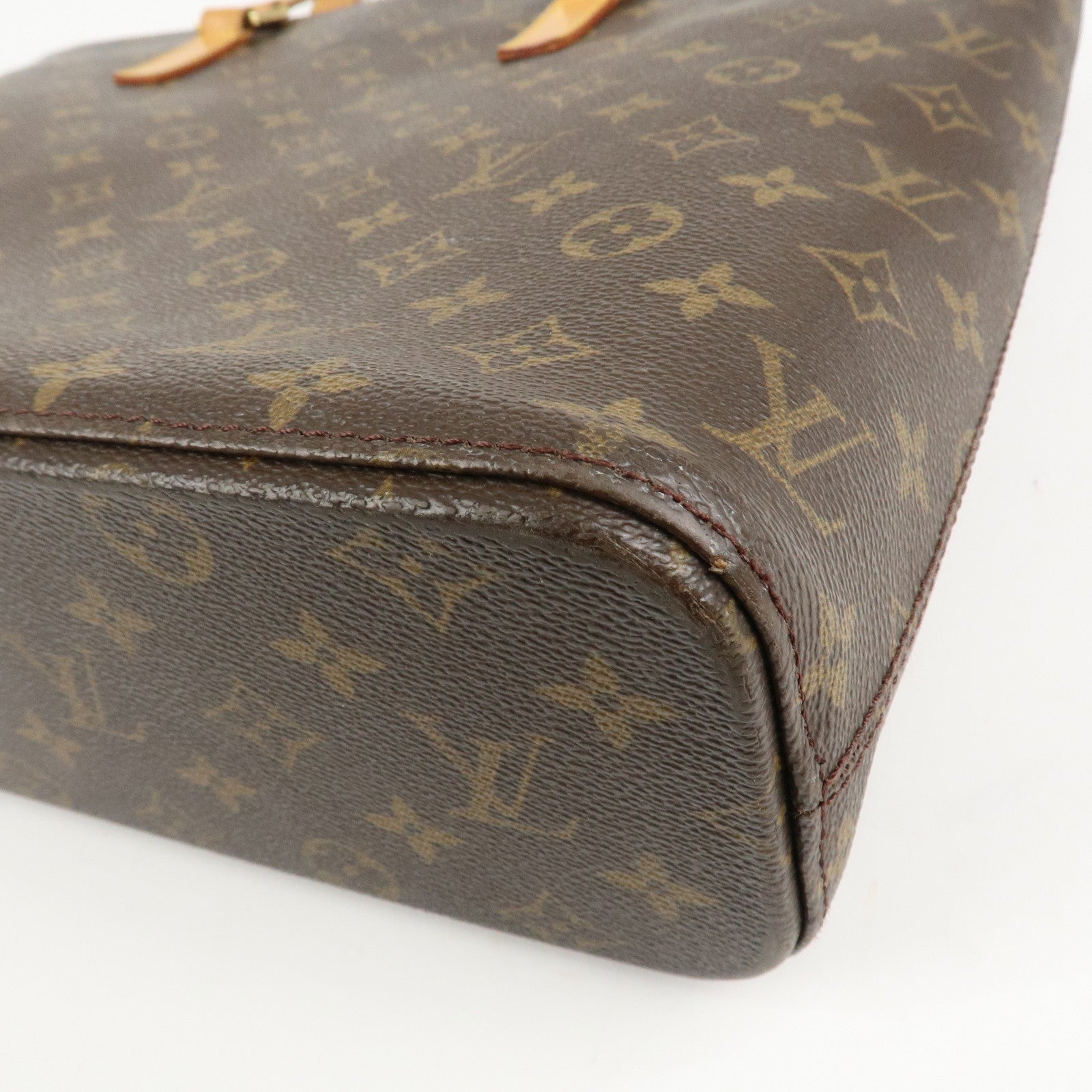 Louis Vuitton Monogram Luco Tote Bag Hand Bag Brown M51155 Used